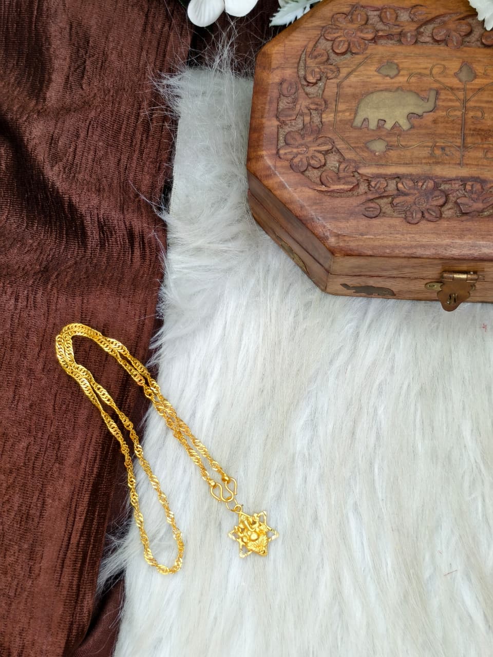 ✨ Elegant 1 Gram Gold-Plated Women’s Chain | 18 Inch Lightweight Necklace Model-14 ✨