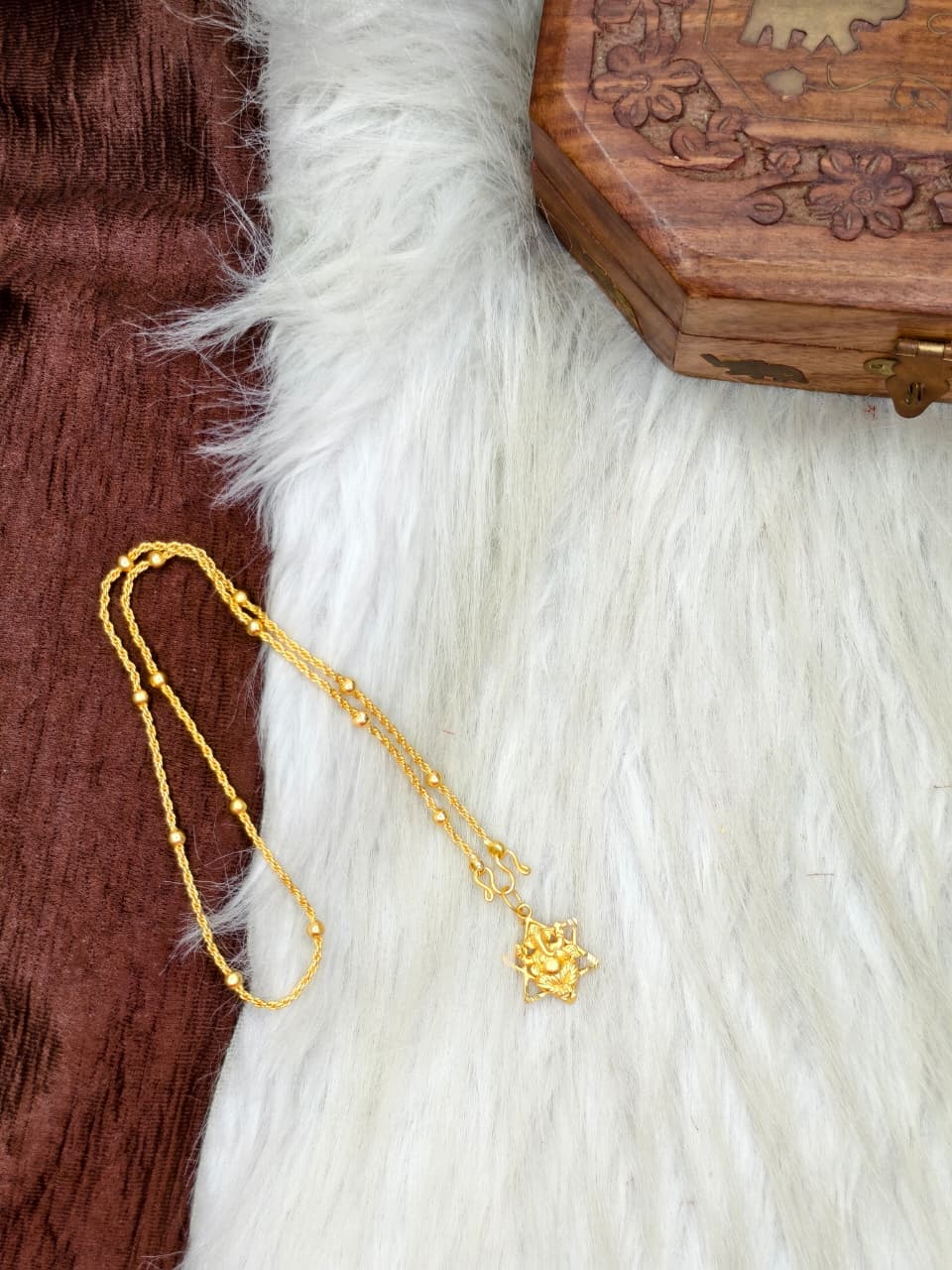 ✨ Elegant 1 Gram Gold-Plated Women’s Chain | 18 Inch Lightweight Necklace Model-19 ✨