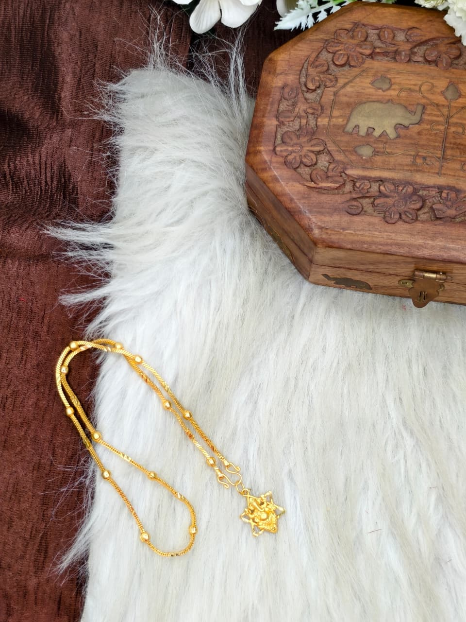 ✨ Elegant 1 Gram Gold-Plated Women’s Chain | 18 Inch Lightweight Necklace Model-17 ✨