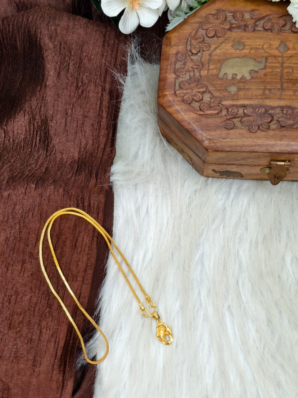 ✨ Elegant 1 Gram Gold-Plated Women’s Chain | 18 Inch Lightweight Necklace ✨