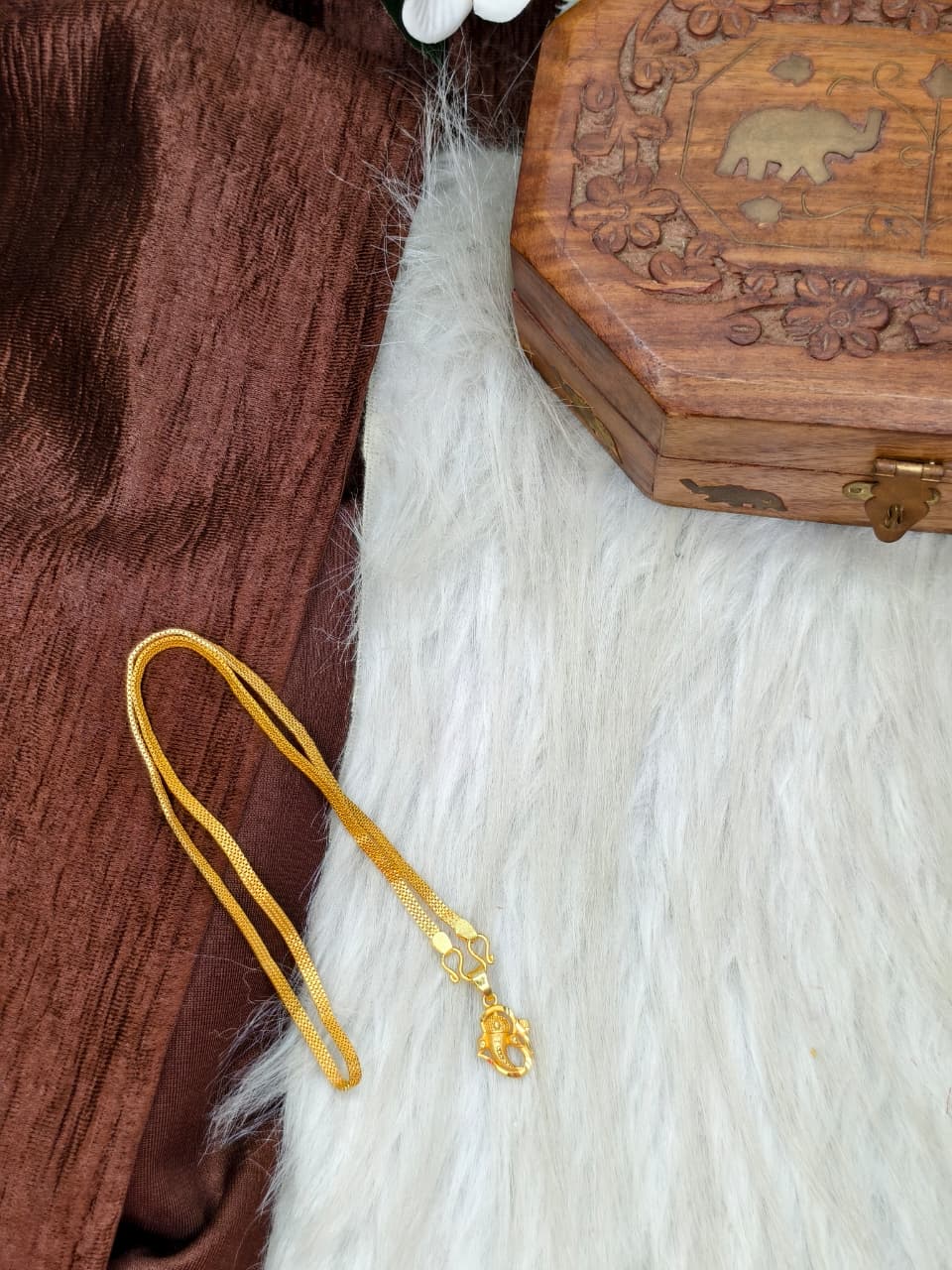 ✨ Elegant 1 Gram Gold-Plated Women’s Chain | 18 Inch Lightweight Necklace ✨