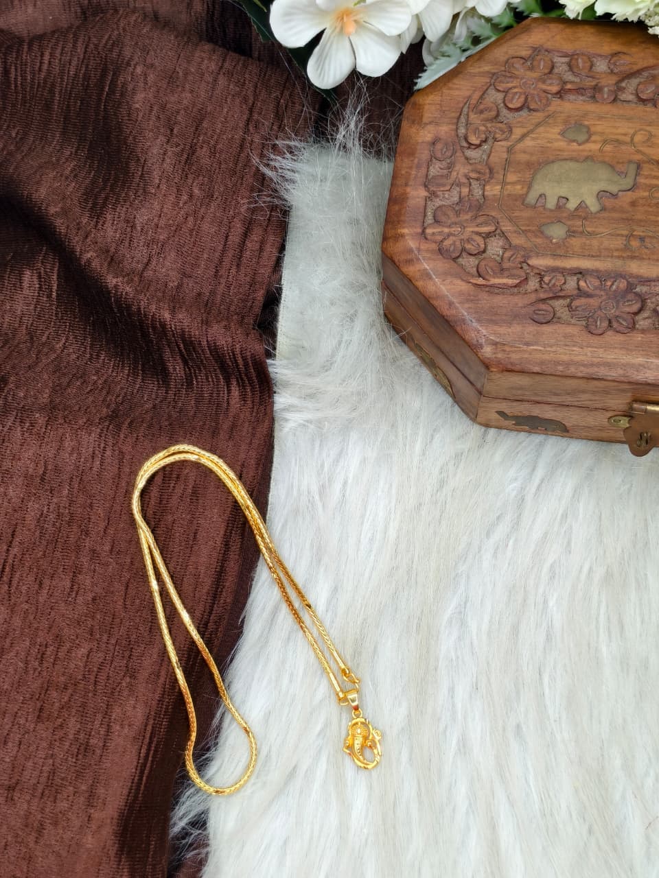 ✨ Elegant 1 Gram Gold-Plated Women’s Chain | 18 Inch Lightweight Necklace ✨