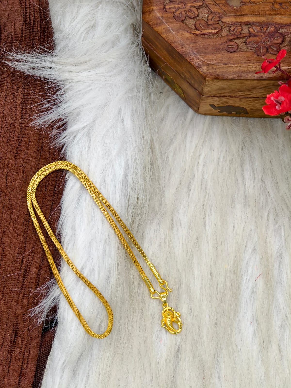 ✨ Elegant 1 Gram Gold-Plated Women’s Chain | 18 Inch Lightweight Necklace Model-26 ✨