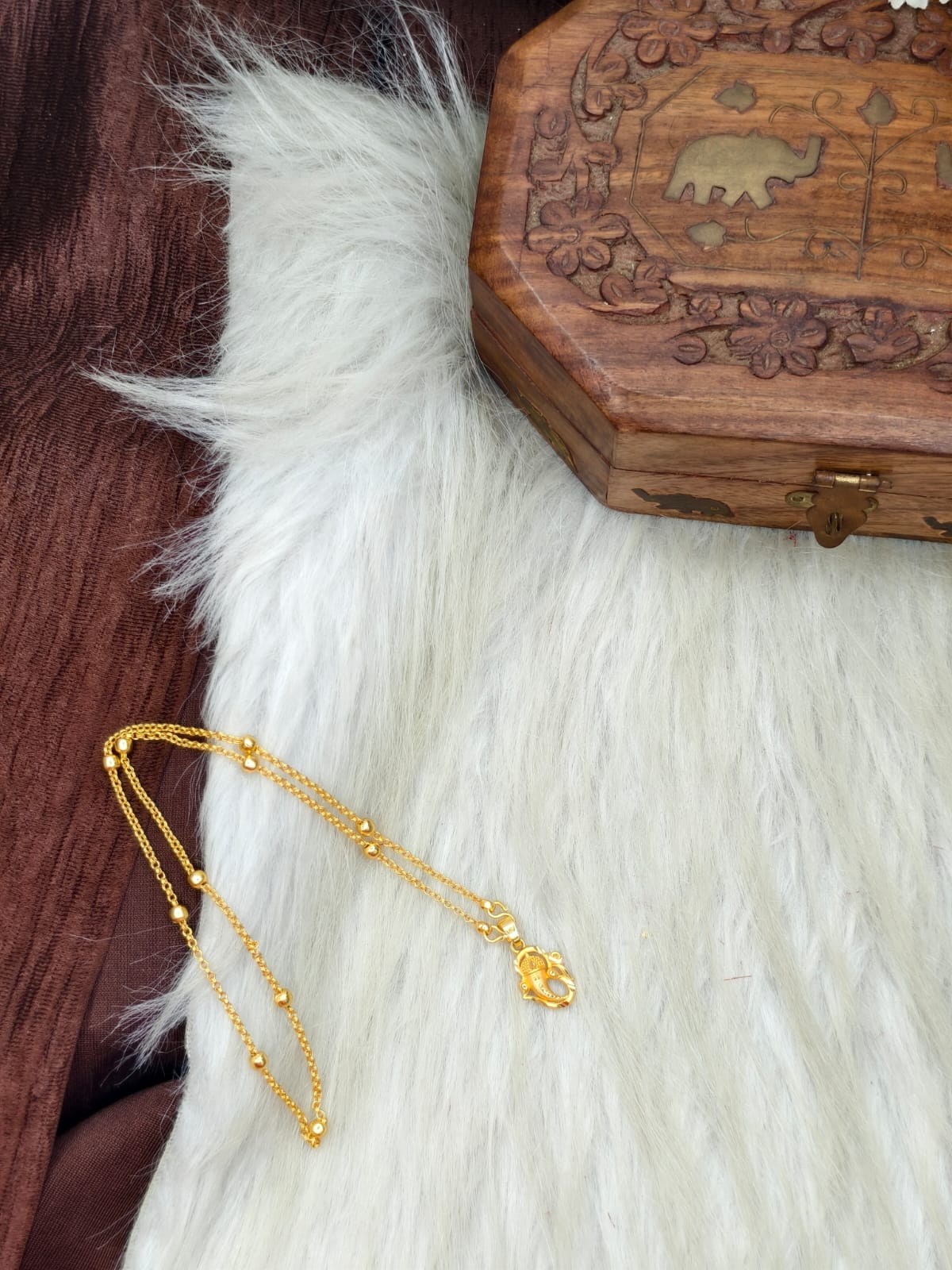 ✨ Elegant 1 Gram Gold-Plated Women’s Chain | 18 Inch Lightweight Necklace Model-20 ✨