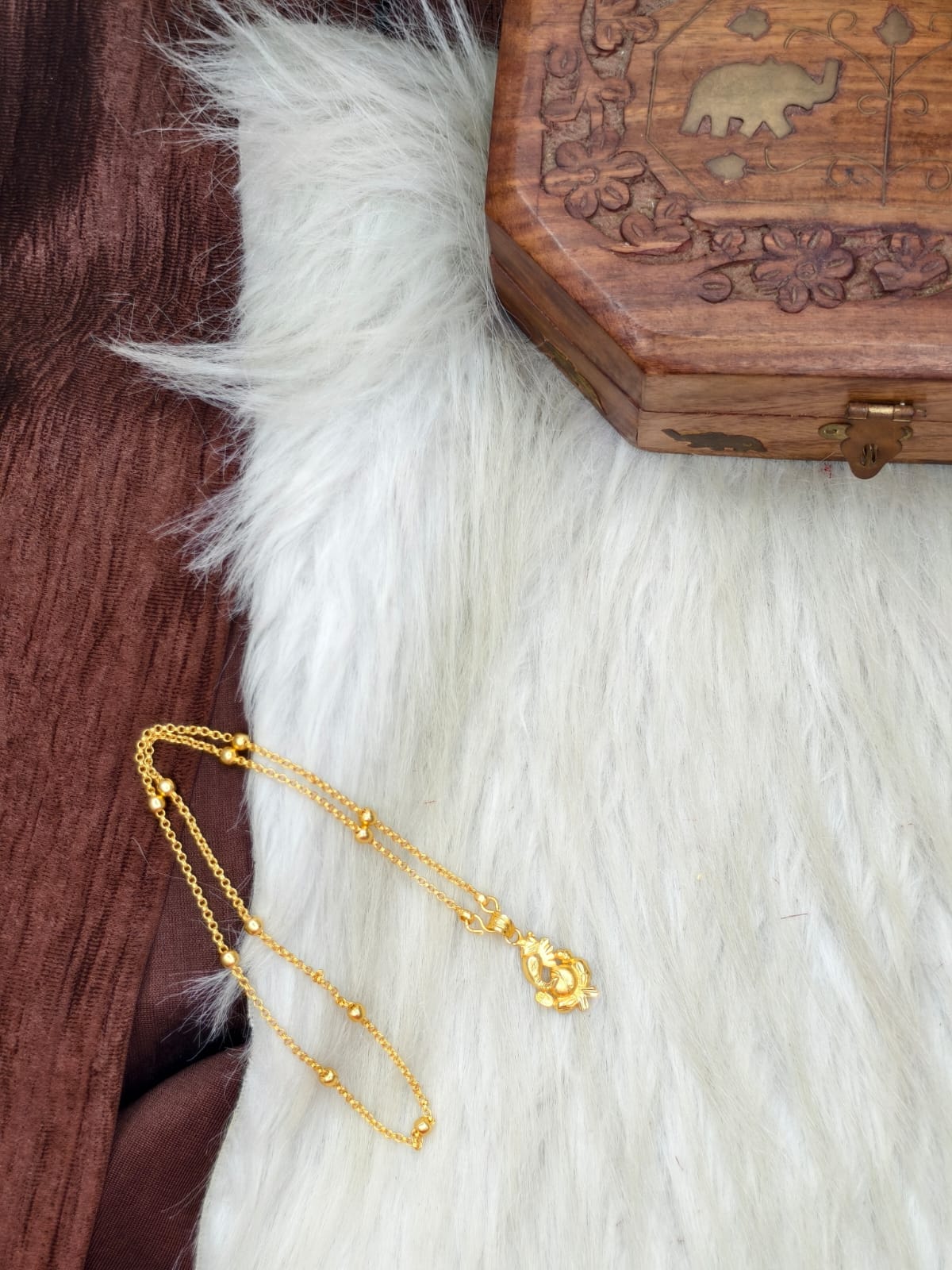 ✨ Elegant 1 Gram Gold-Plated Women’s Chain | 18 Inch Lightweight Necklace Model-20 ✨