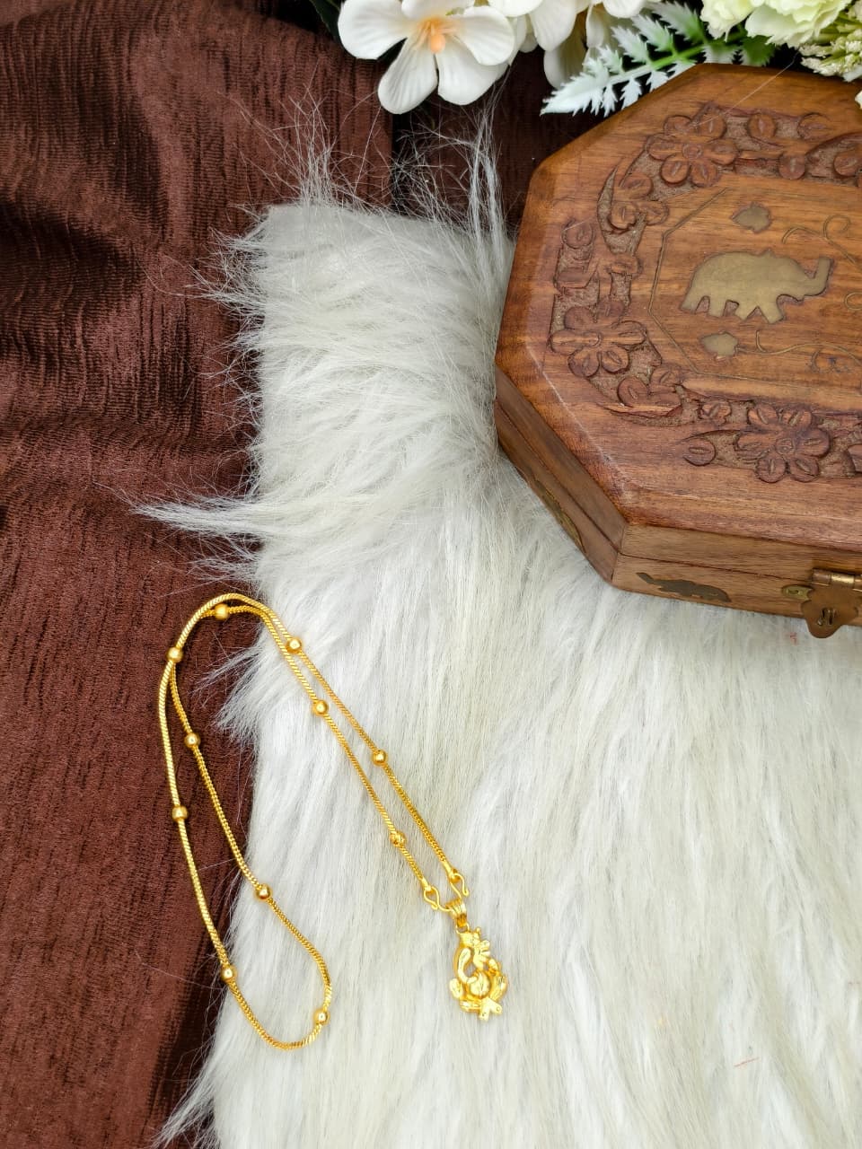 ✨ Elegant 1 Gram Gold-Plated Women’s Chain | 18 Inch Lightweight Necklace Model-18 ✨