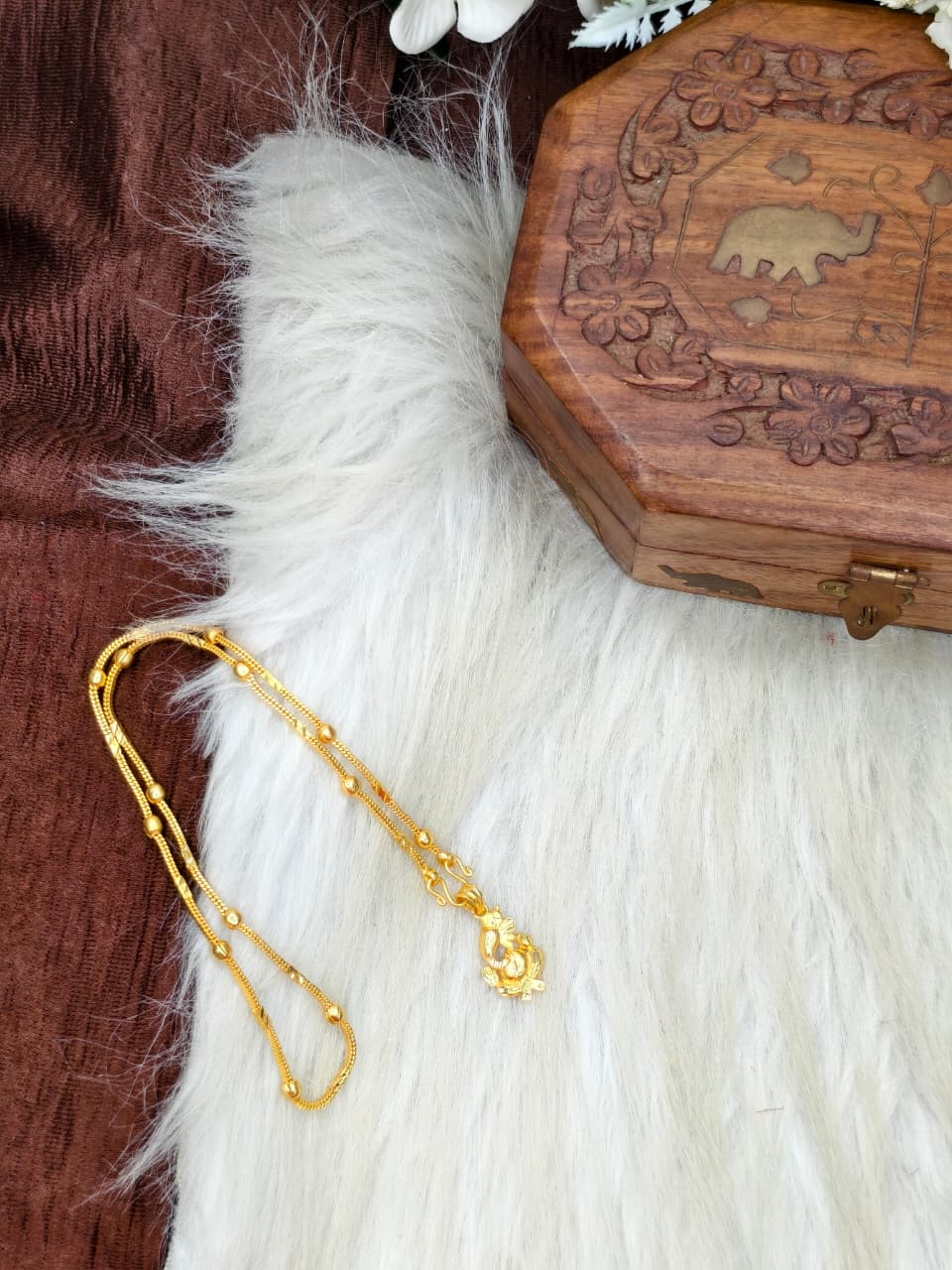 ✨ Elegant 1 Gram Gold-Plated Women’s Chain | 18 Inch Lightweight Necklace Model-17 ✨