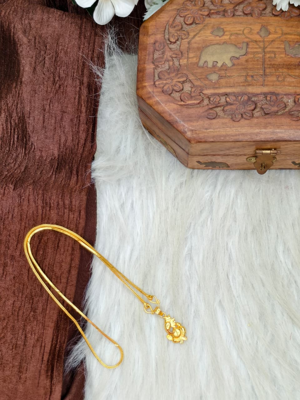 ✨ Elegant 1 Gram Gold-Plated Women’s Chain | 18 Inch Lightweight Necklace ✨