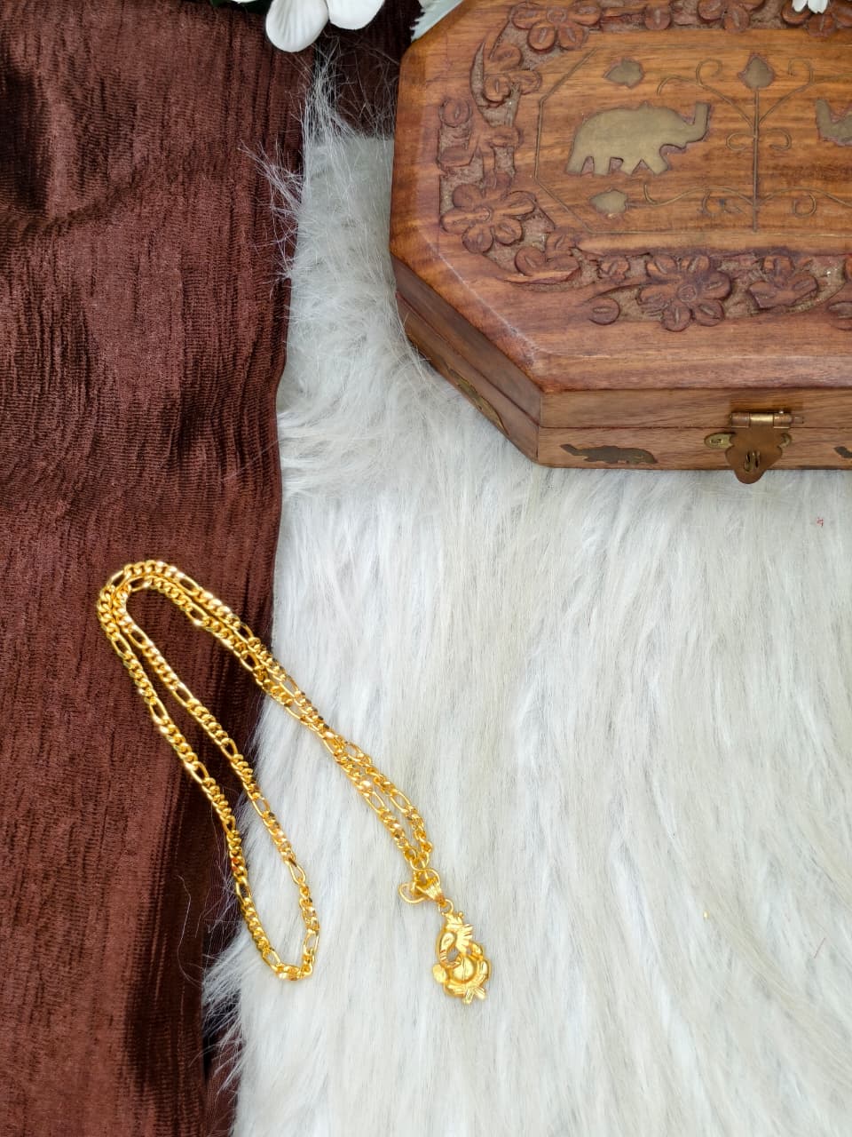 ✨ Elegant 1 Gram Gold-Plated Women’s Chain | 18 Inch Lightweight Necklace Model-12 ✨