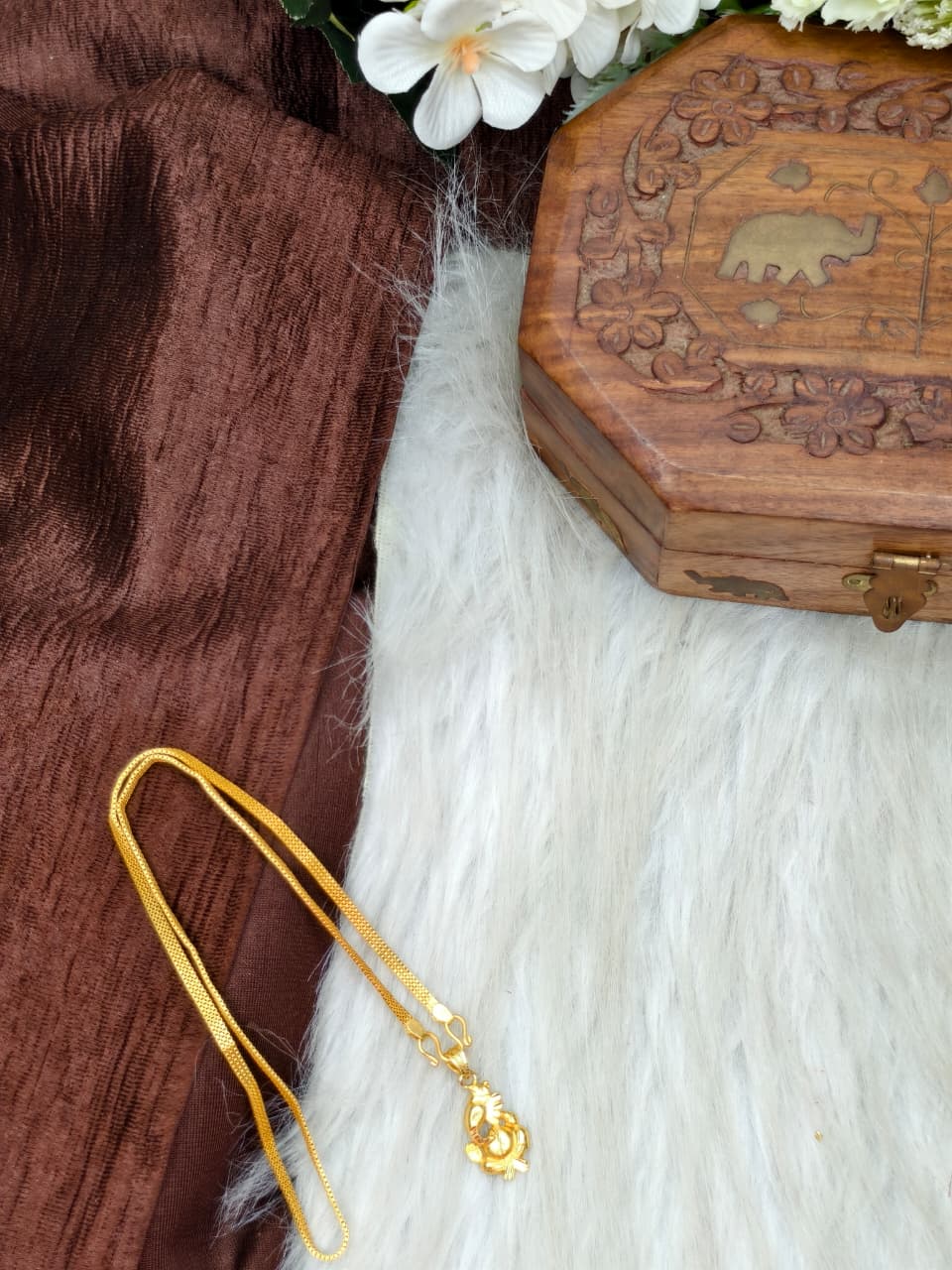 ✨ Elegant 1 Gram Gold-Plated Women’s Chain | 18 Inch Lightweight Necklace ✨