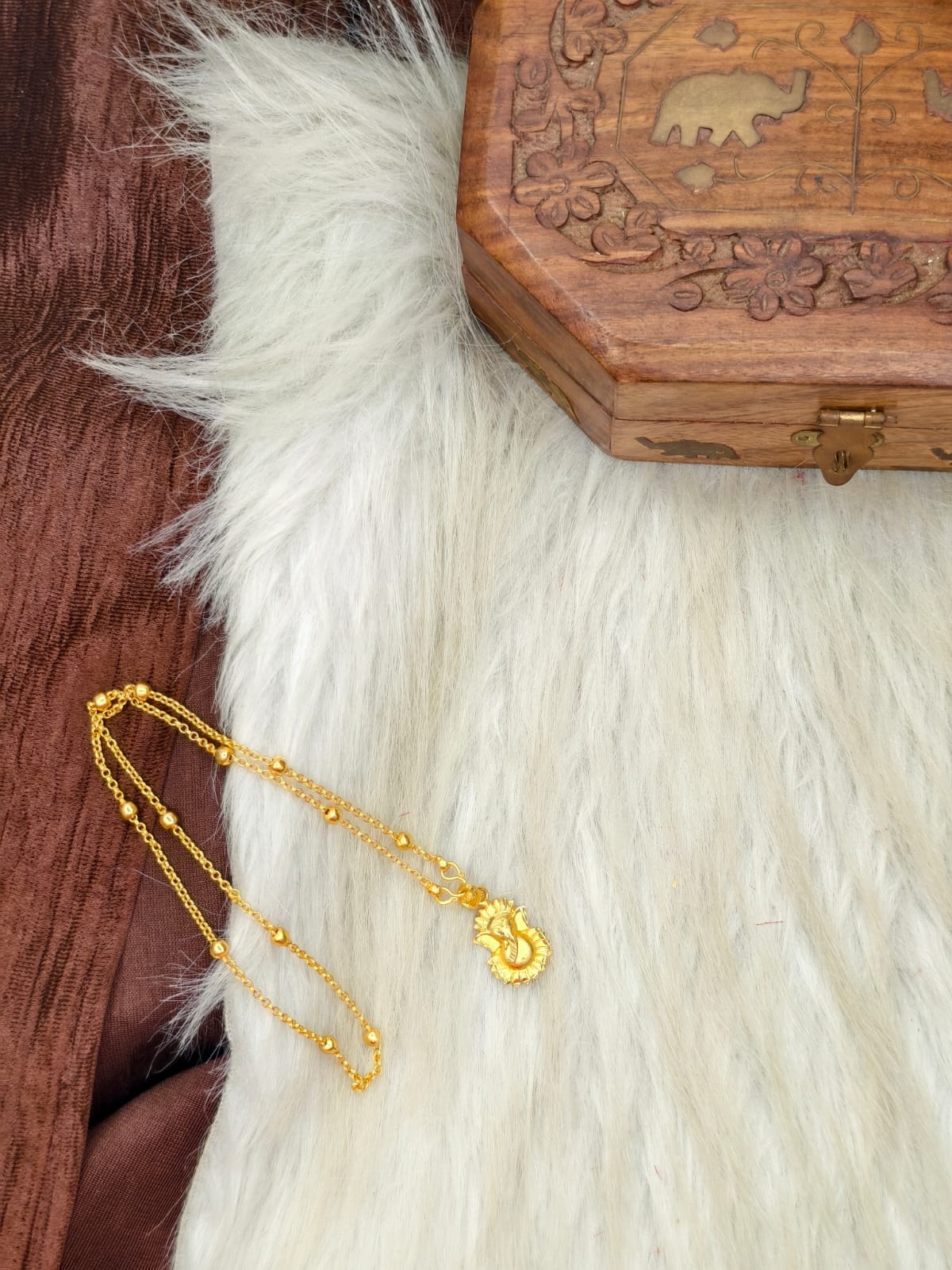 ✨ Elegant 1 Gram Gold-Plated Women’s Chain | 18 Inch Lightweight Necklace Model-20 ✨
