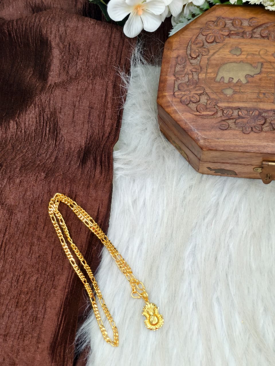 ✨ Elegant 1 Gram Gold-Plated Women’s Chain | 18 Inch Lightweight Necklace Model-12 ✨
