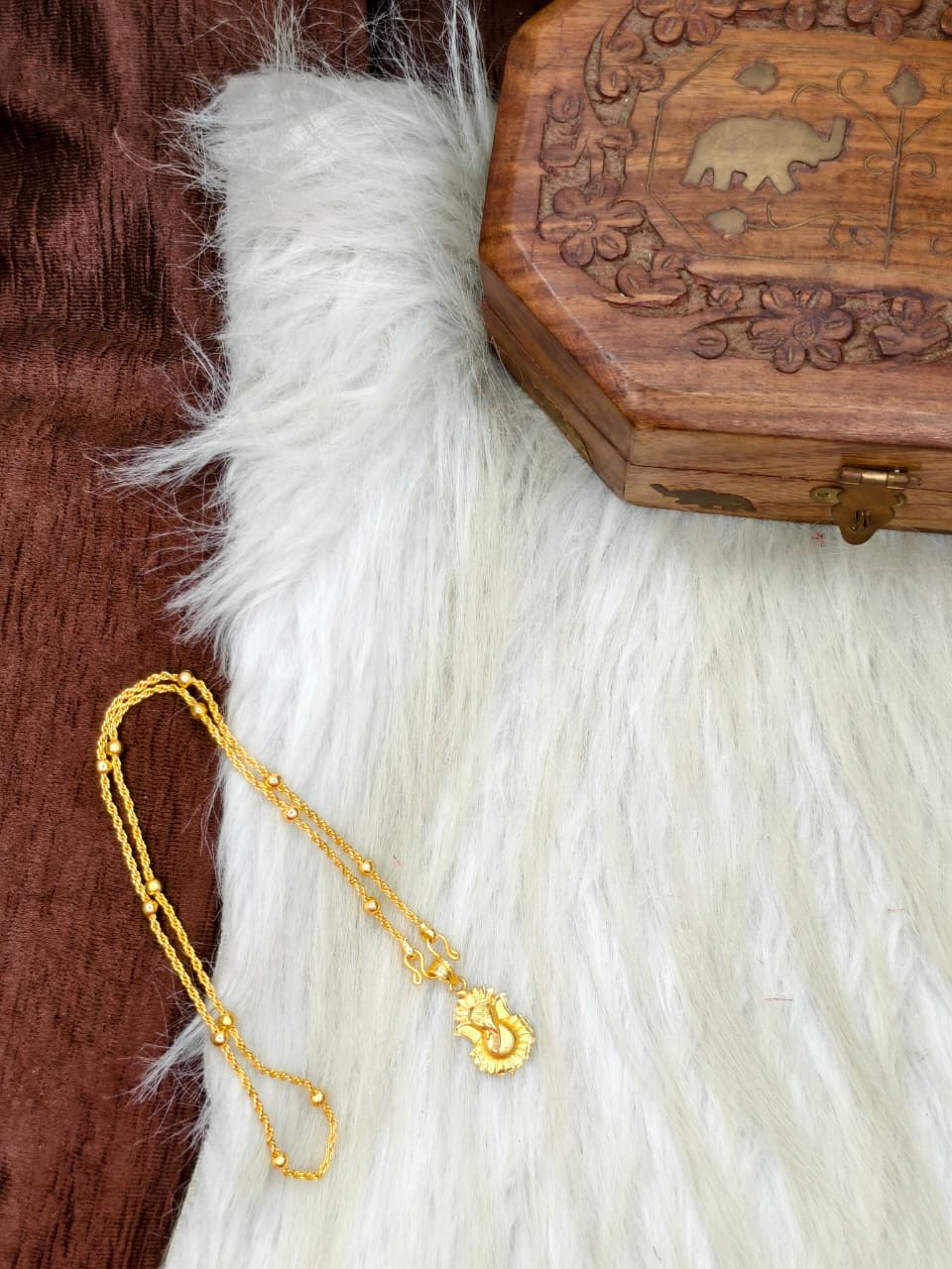 ✨ Elegant 1 Gram Gold-Plated Women’s Chain | 18 Inch Lightweight Necklace Model-19 ✨