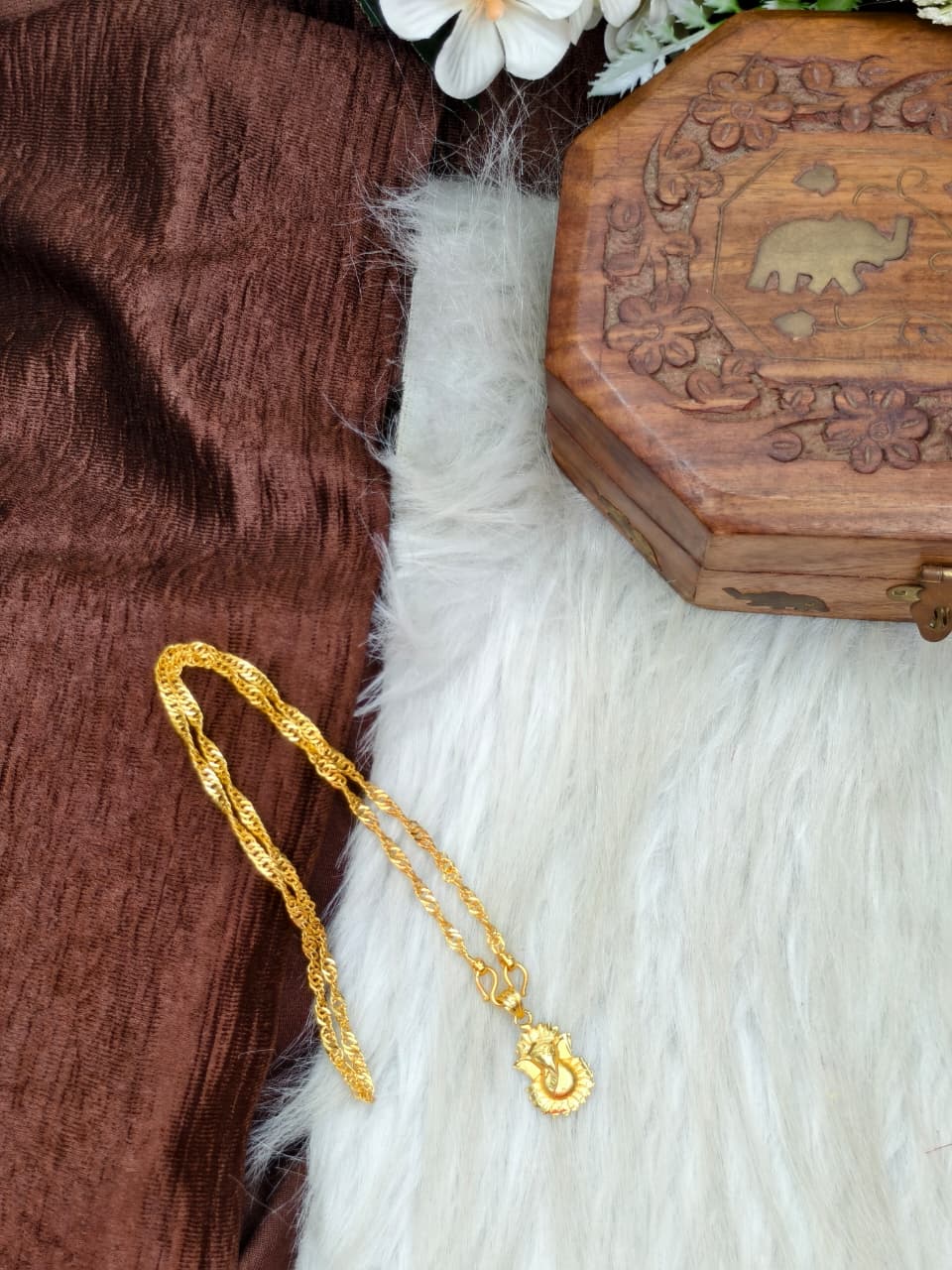 ✨ Elegant 1 Gram Gold-Plated Women’s Chain | 18 Inch Lightweight Necklace Model-14 ✨