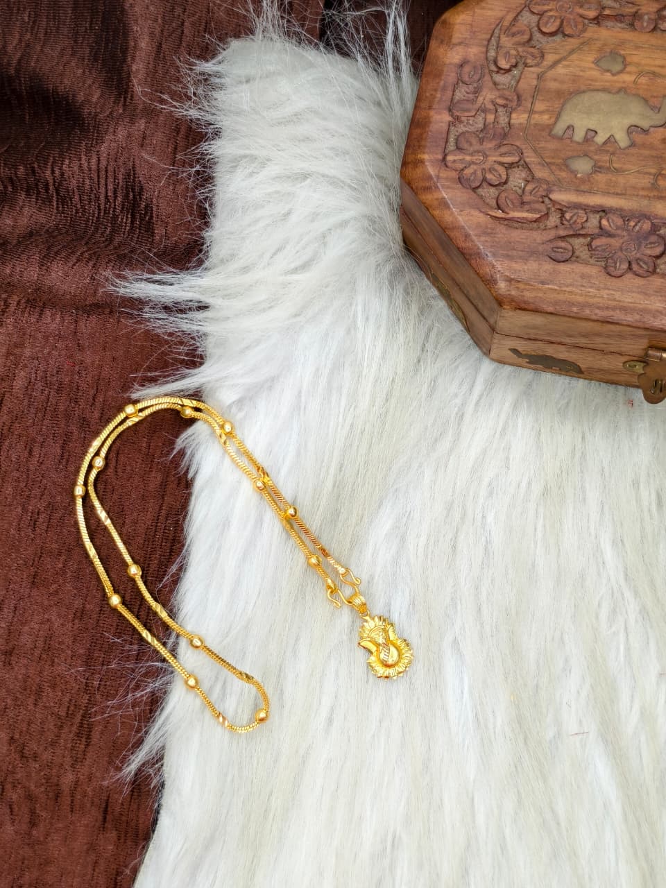 ✨ Elegant 1 Gram Gold-Plated Women’s Chain | 18 Inch Lightweight Necklace Model-17 ✨