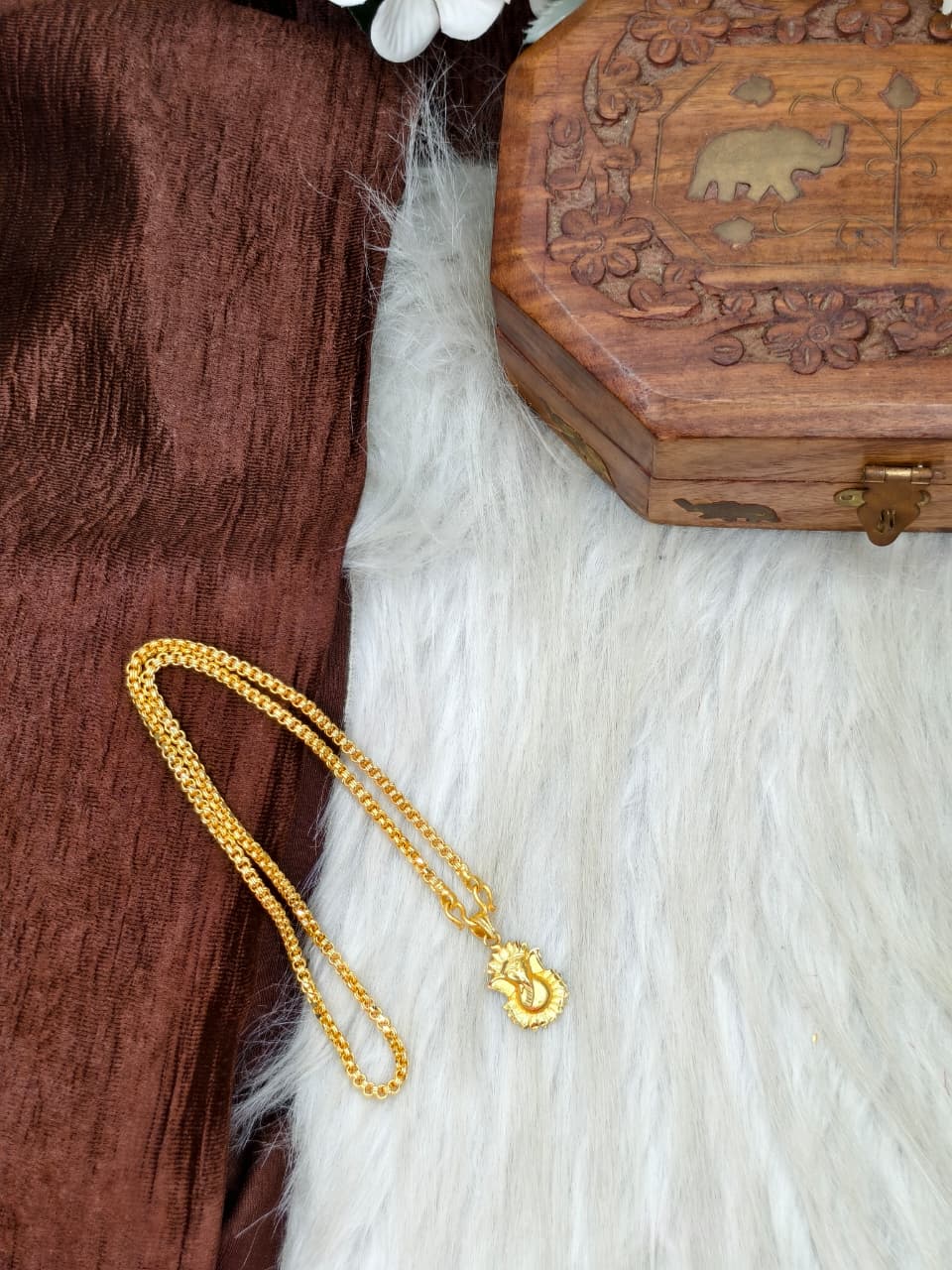 ✨ Elegant 1 Gram Gold-Plated Women’s Chain | 18 Inch Lightweight Necklace ✨