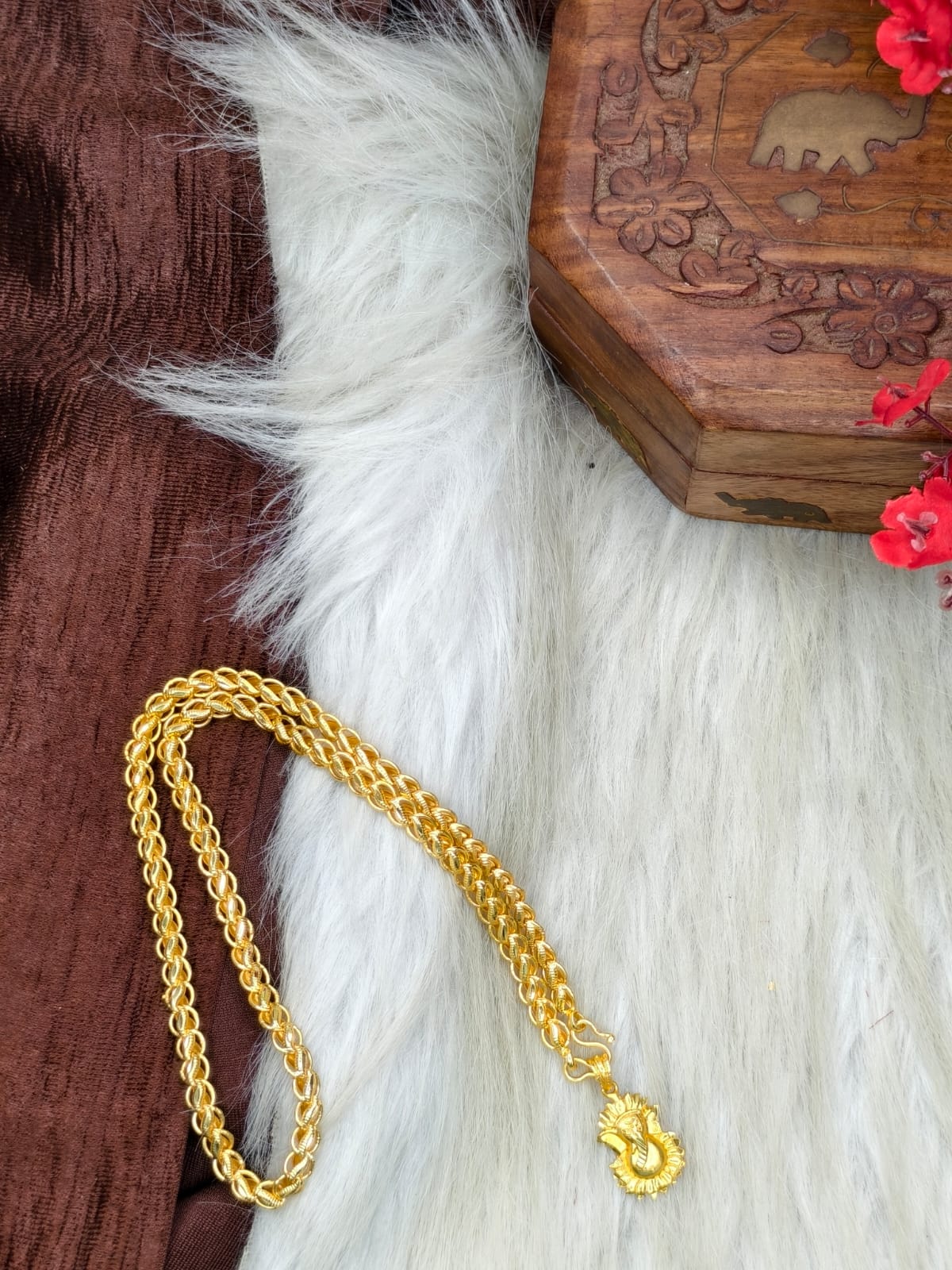✨ Elegant 1 Gram Gold-Plated Women’s Chain | 18 Inch Lightweight Necklace Model-25 ✨