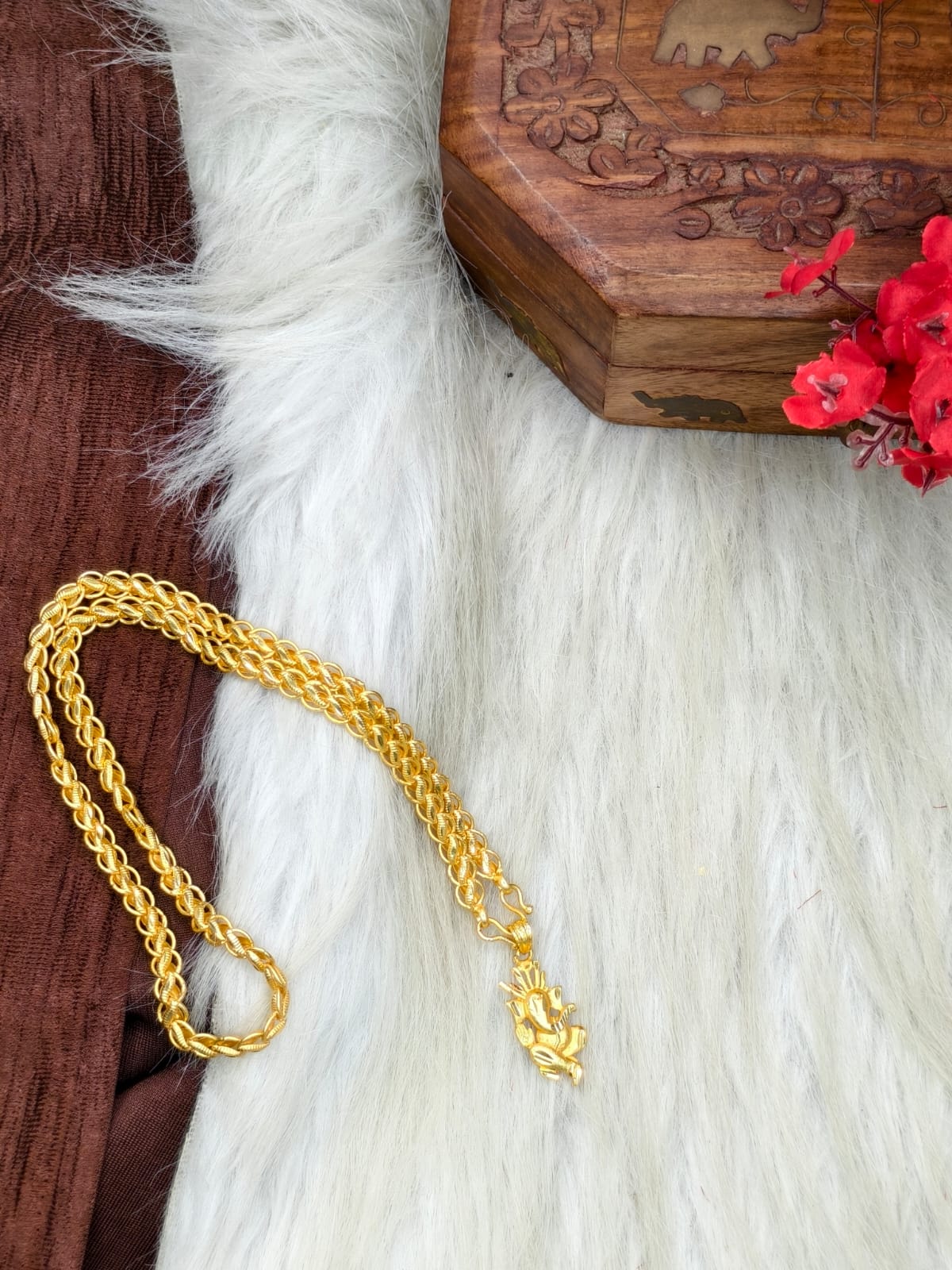 ✨ Elegant 1 Gram Gold-Plated Women’s Chain | 18 Inch Lightweight Necklace Model-25 ✨