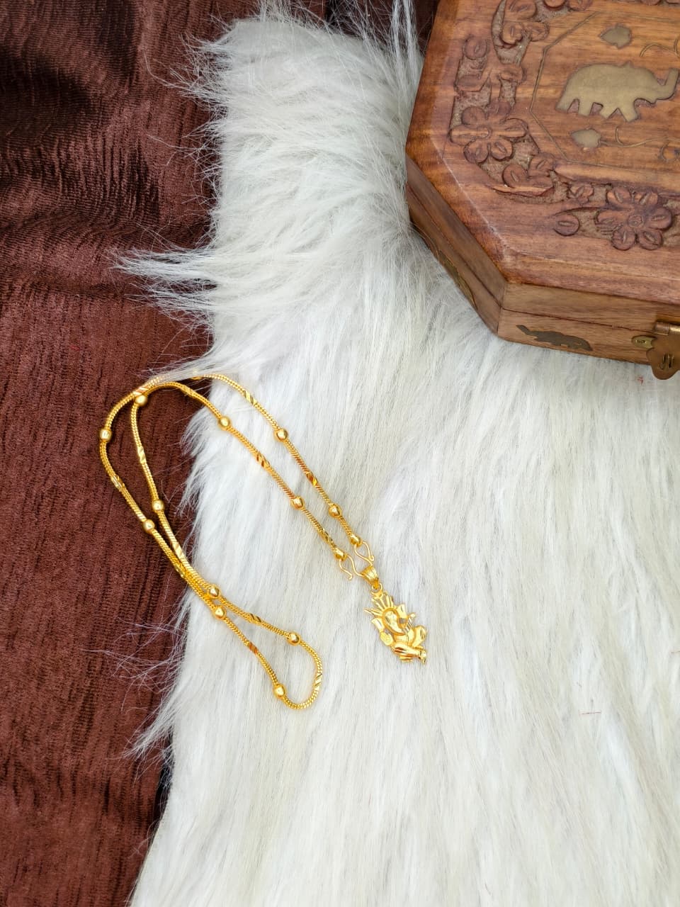 ✨ Elegant 1 Gram Gold-Plated Women’s Chain | 18 Inch Lightweight Necklace Model-17 ✨