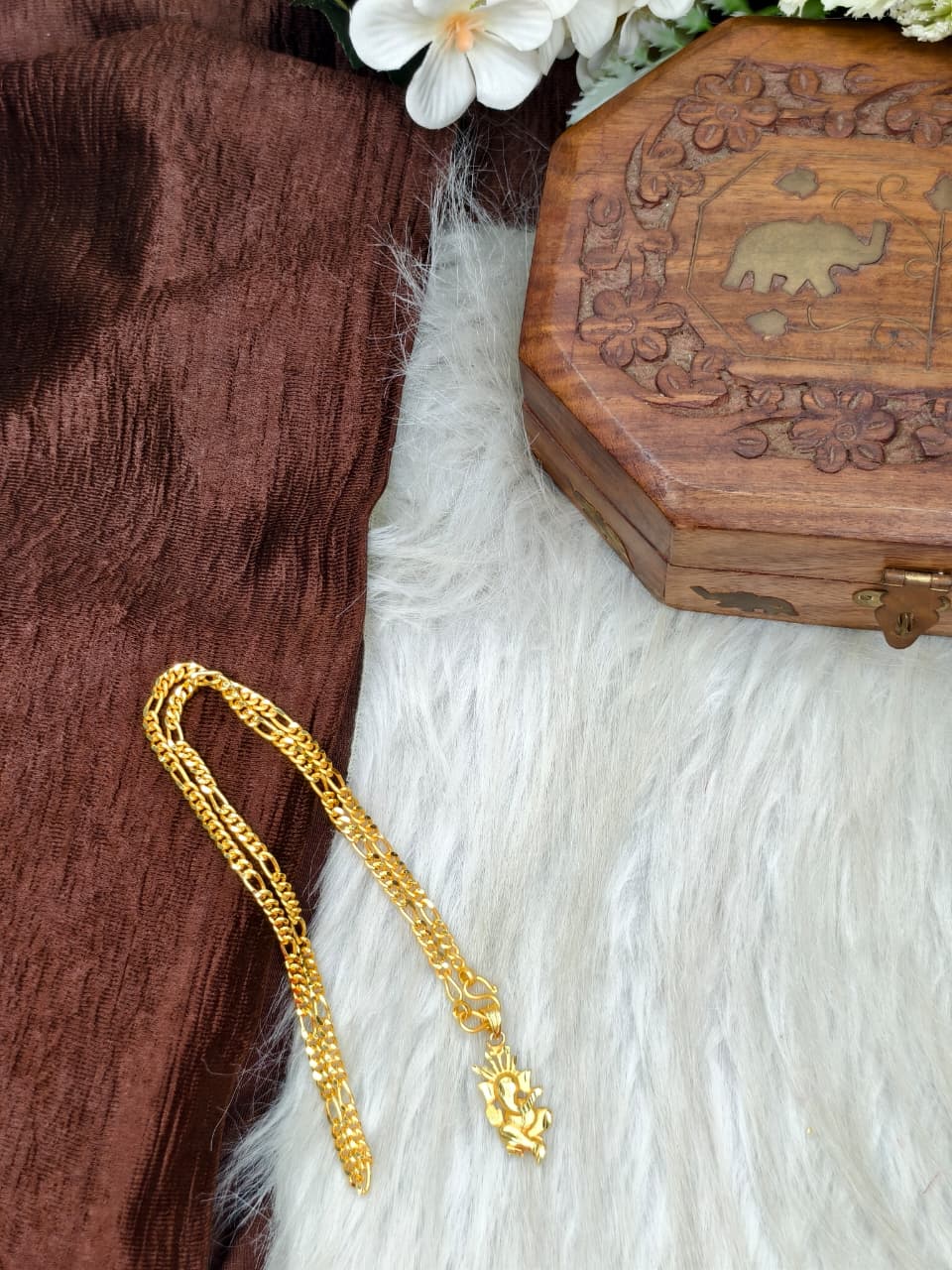 ✨ Elegant 1 Gram Gold-Plated Women’s Chain | 18 Inch Lightweight Necklace Model-12 ✨