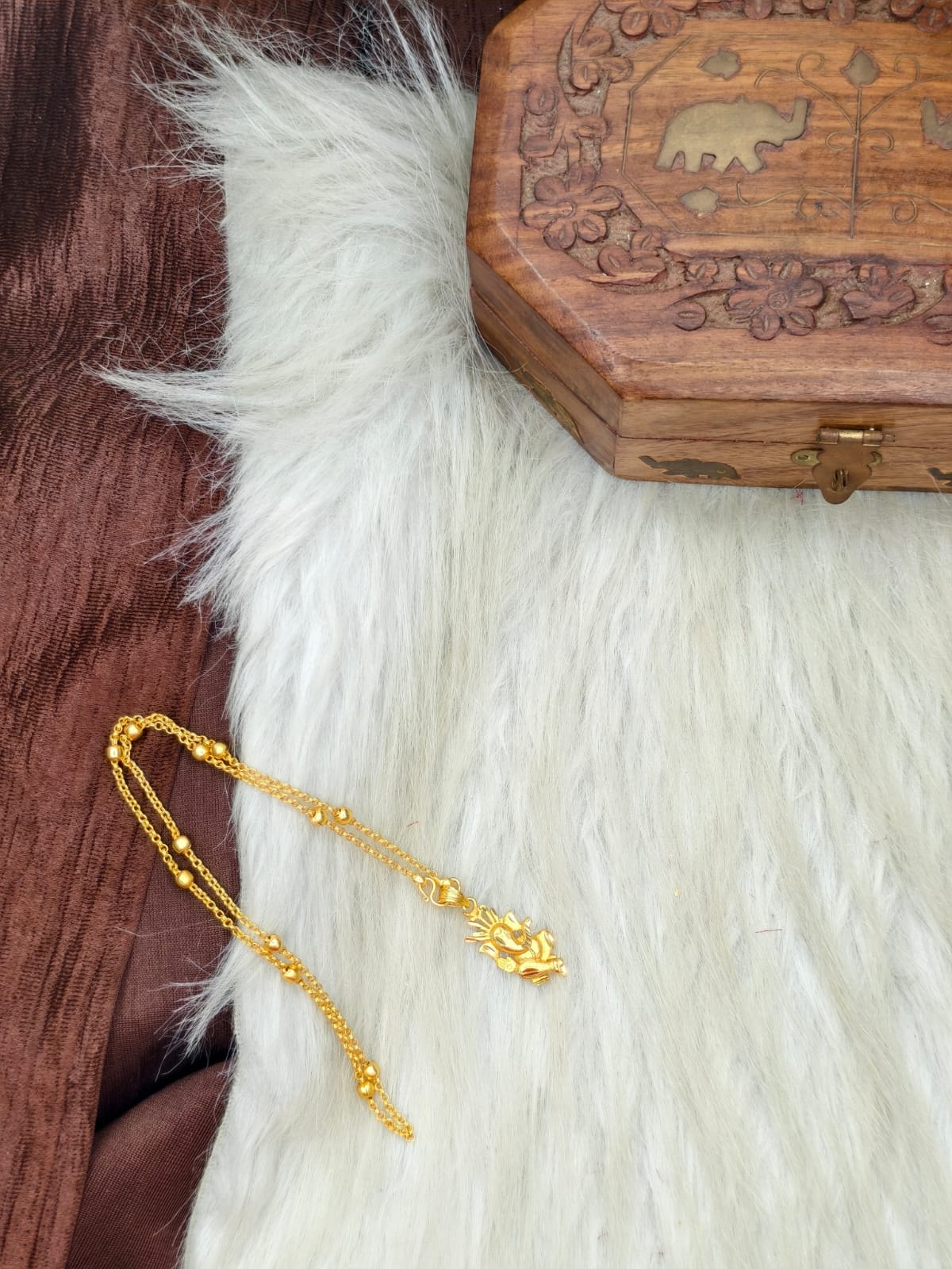 ✨ Elegant 1 Gram Gold-Plated Women’s Chain | 18 Inch Lightweight Necklace Model-20 ✨