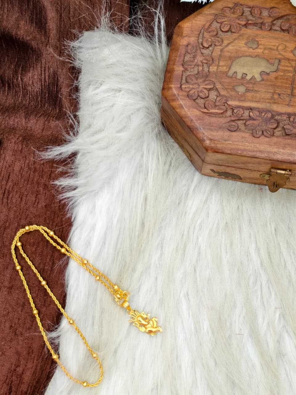 ✨ Elegant 1 Gram Gold-Plated Women’s Chain | 18 Inch Lightweight Necklace Model-19 ✨