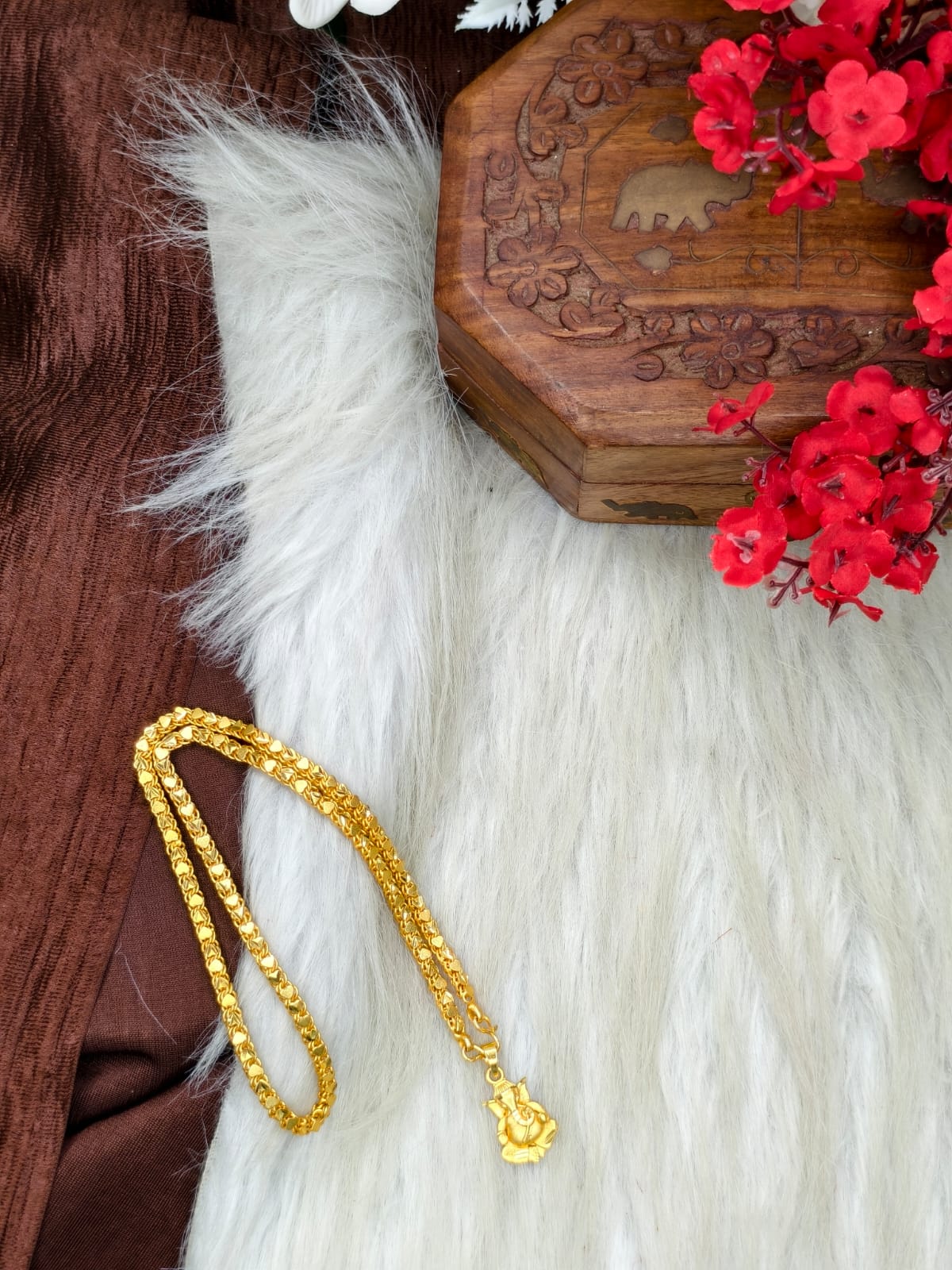 ✨ Elegant 1 Gram Gold-Plated Women’s Chain | 18 Inch Lightweight Necklace Model-24 ✨