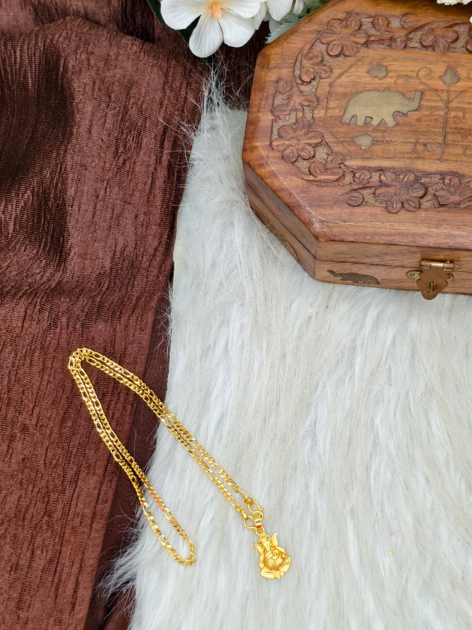 ✨ Elegant 1 Gram Gold-Plated Women’s Chain | 18 Inch Lightweight Necklace ✨