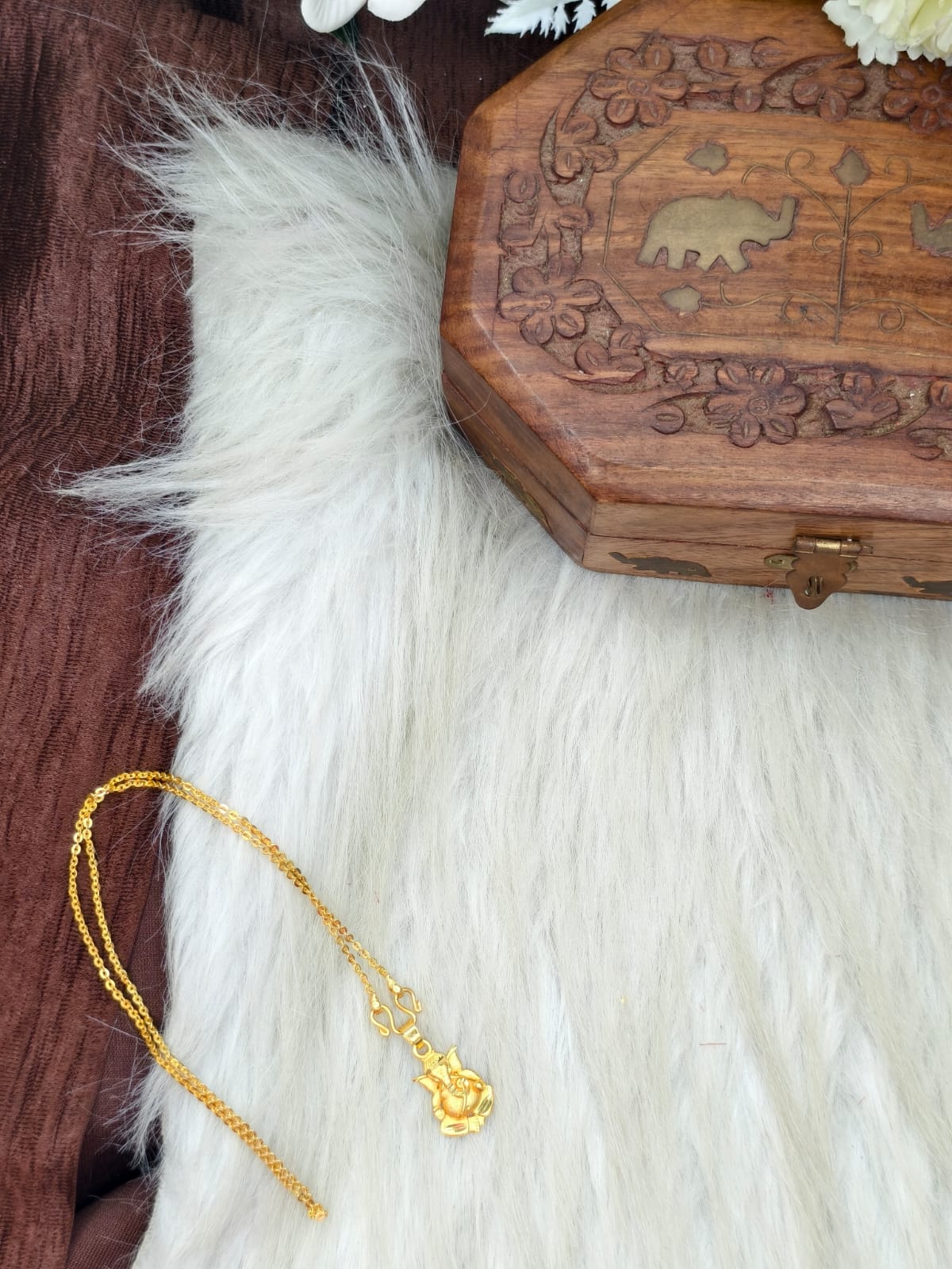 ✨ Elegant 1 Gram Gold-Plated Women’s Chain | 18 Inch Lightweight Necklace Model-22 ✨v
