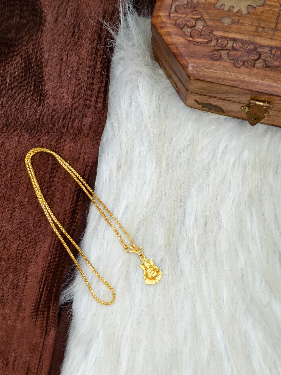 ✨ Elegant 1 Gram Gold-Plated Women’s Chain | 18 Inch Lightweight Necklace Model-7 ✨