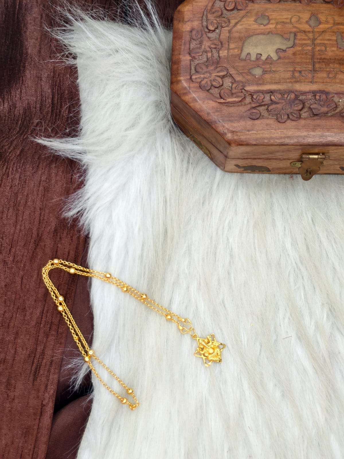 ✨ Elegant 1 Gram Gold-Plated Women’s Chain | 18 Inch Lightweight Necklace Model-20 ✨