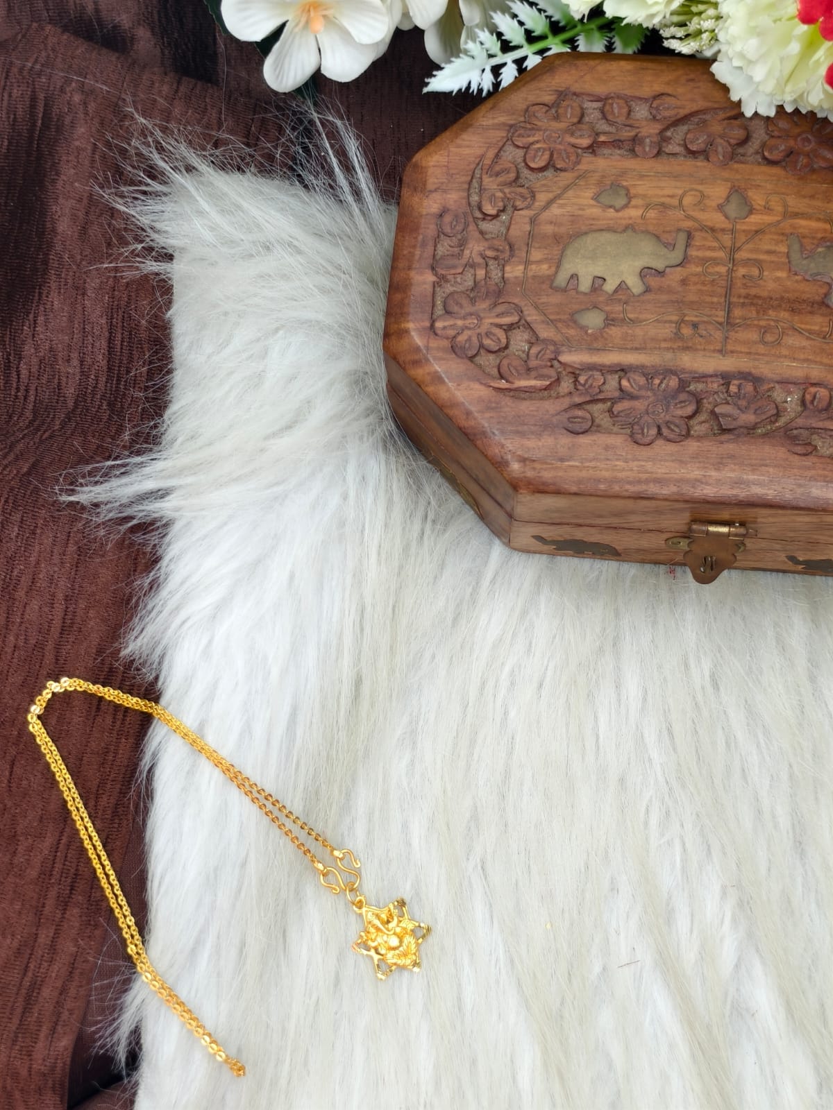 ✨ Elegant 1 Gram Gold-Plated Women’s Chain | 18 Inch Lightweight Necklace Model-22 ✨v