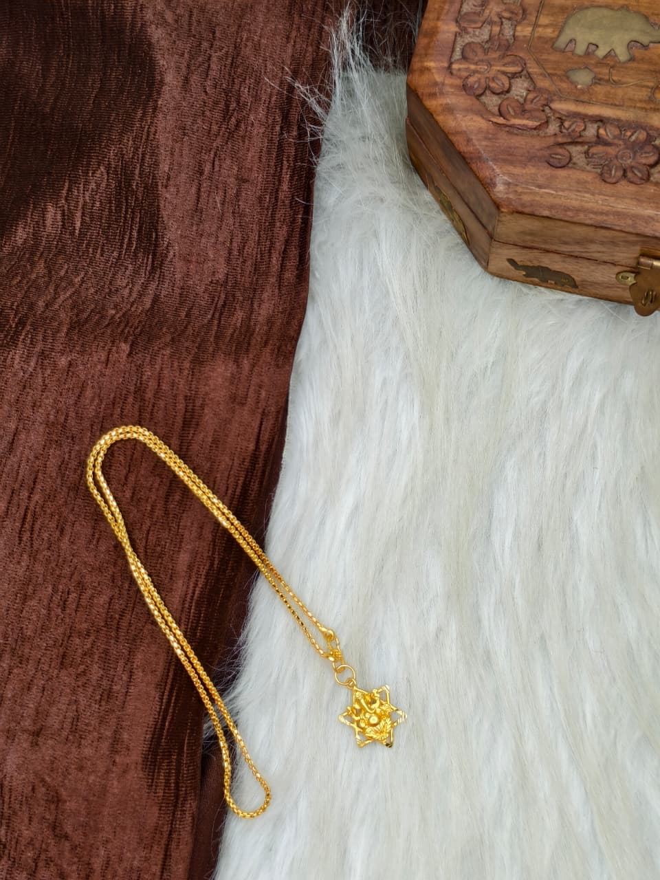 ✨ Elegant 1 Gram Gold-Plated Women’s Chain | 18 Inch Lightweight Necklace Model-7 ✨