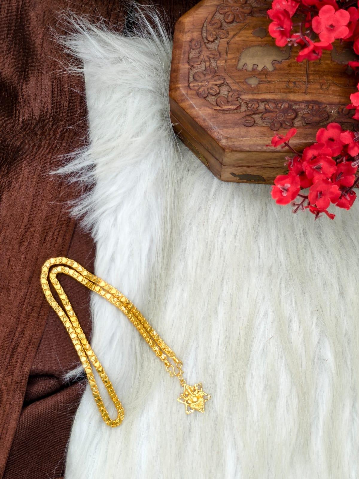 ✨ Elegant 1 Gram Gold-Plated Women’s Chain | 18 Inch Lightweight Necklace Model-24 ✨