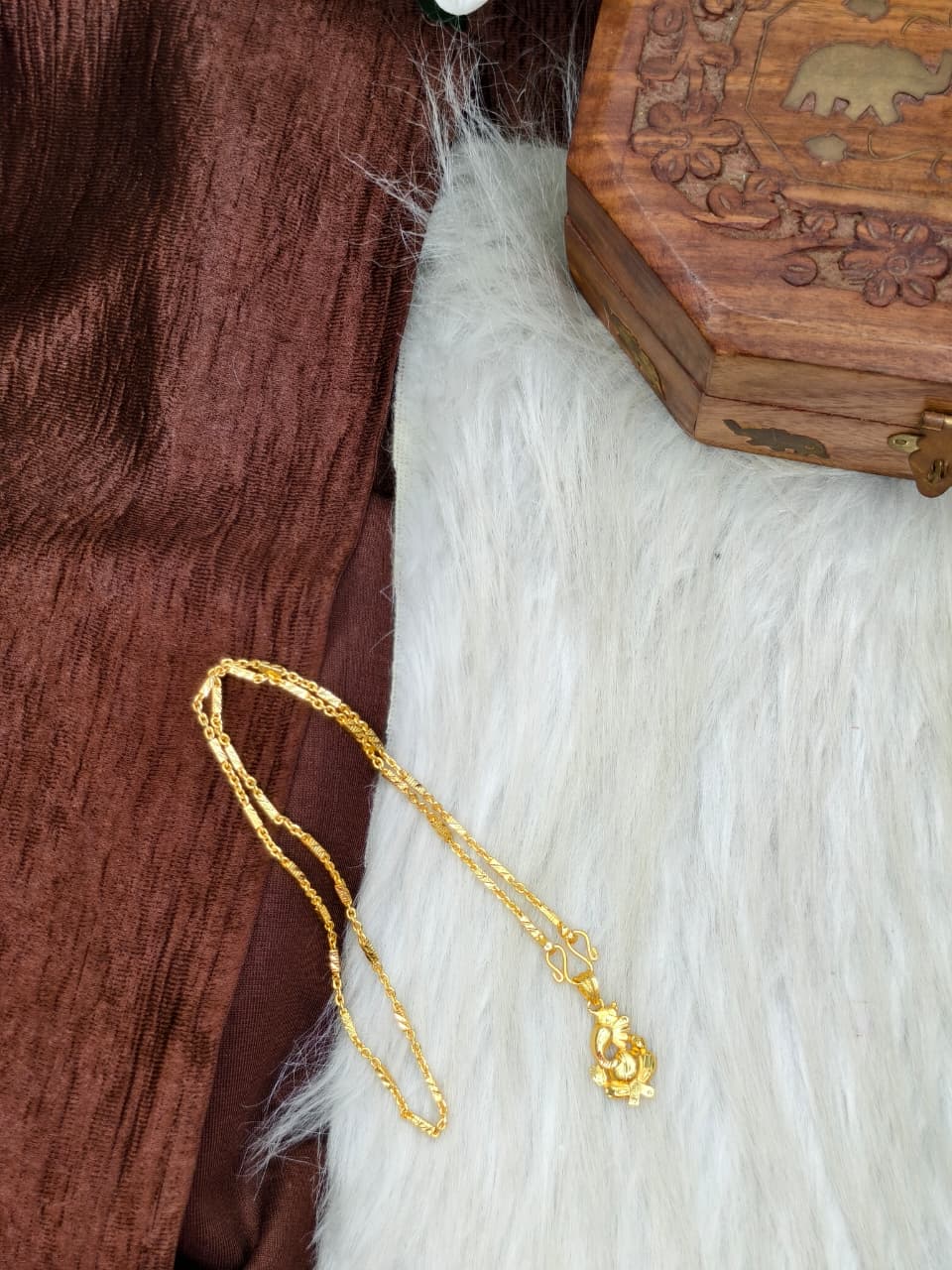 ✨ Elegant 1 Gram Gold-Plated Women’s Chain | 18 Inch Lightweight Necklace Model-6 ✨
