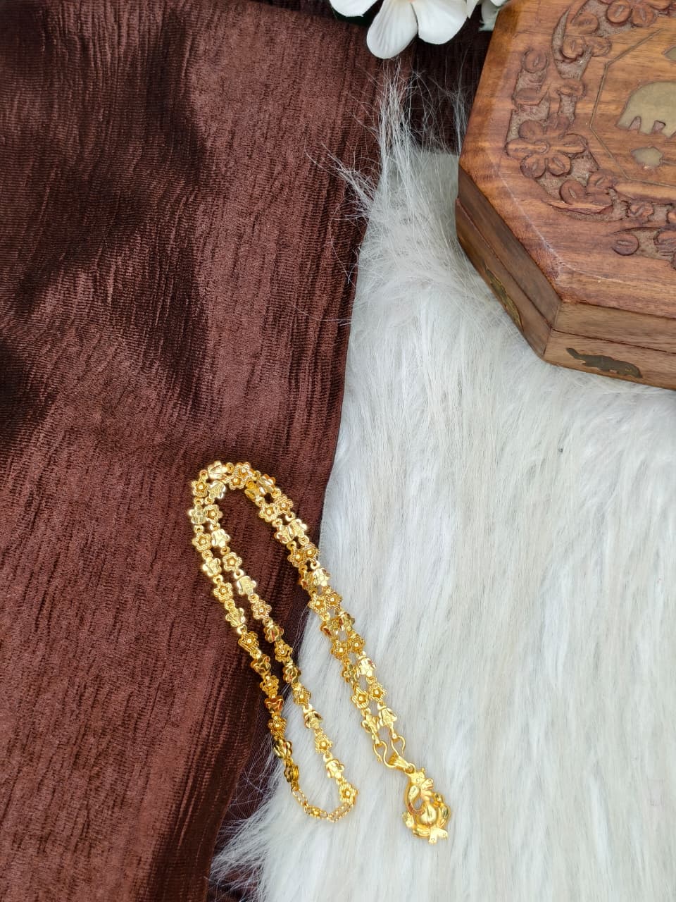 ✨ Elegant 1 Gram Gold-Plated Women’s Chain | 18 Inch Lightweight Necklace ✨