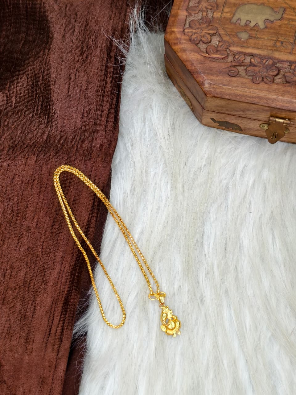 ✨ Elegant 1 Gram Gold-Plated Women’s Chain | 18 Inch Lightweight Necklace Model-7 ✨