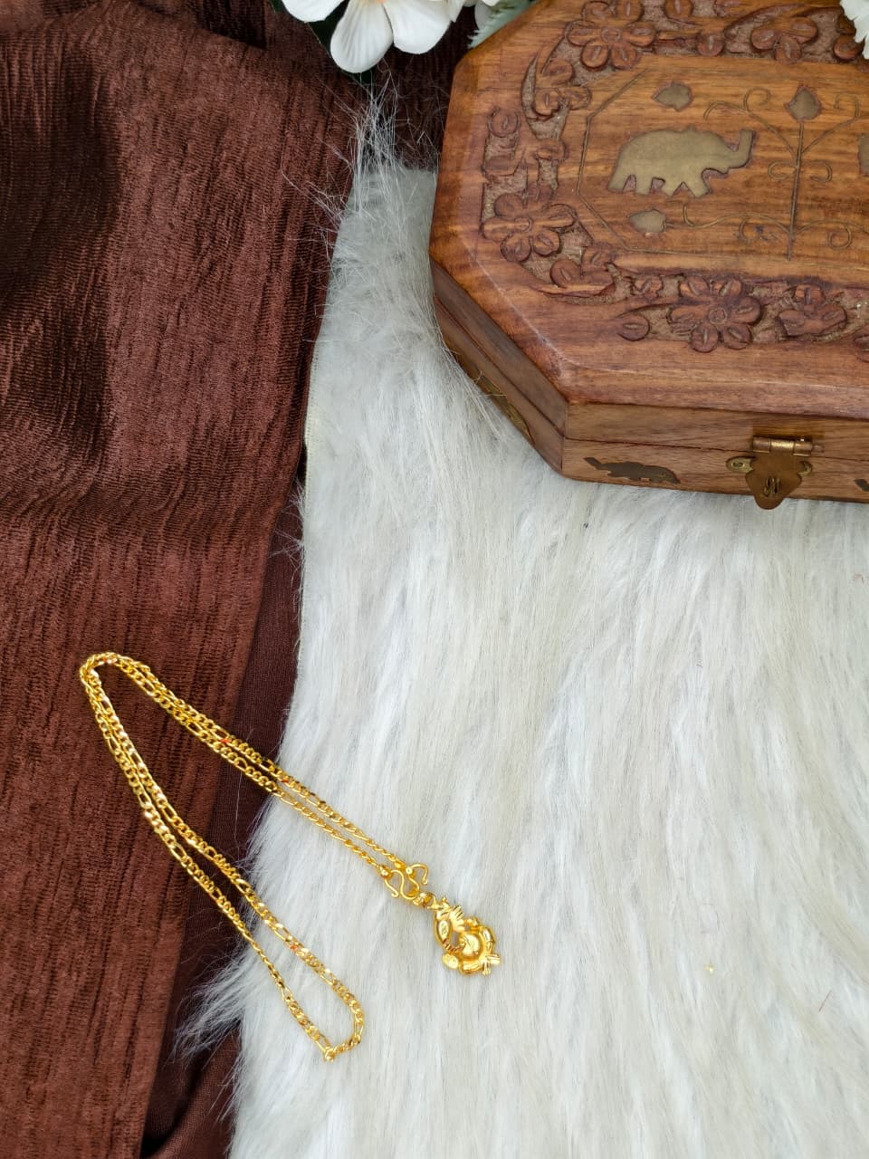 ✨ Elegant 1 Gram Gold-Plated Women’s Chain | 18 Inch Lightweight Necklace ✨