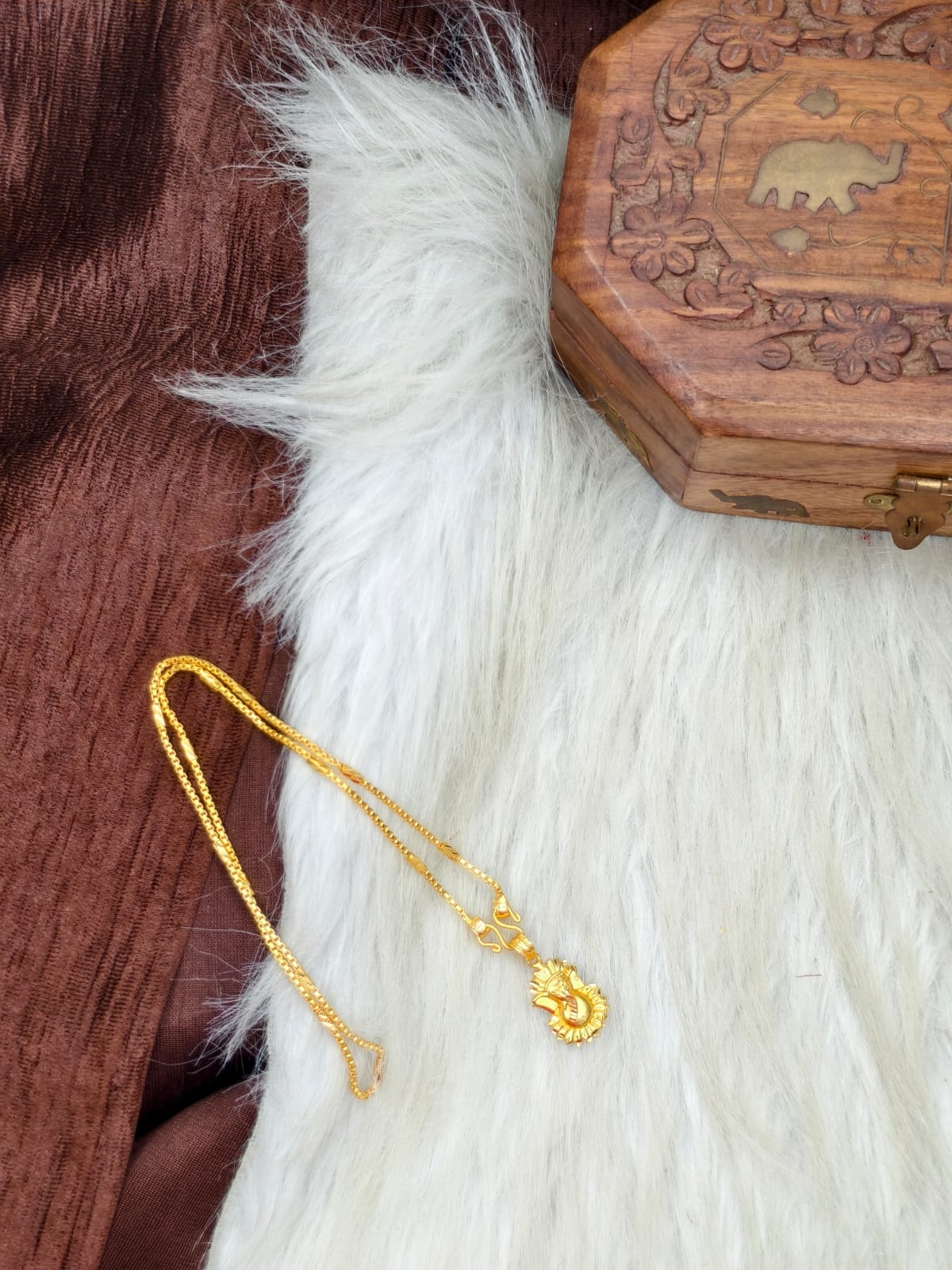 ✨ Elegant 1 Gram Gold-Plated Women’s Chain | 18 Inch Lightweight Necklace Model-21 ✨