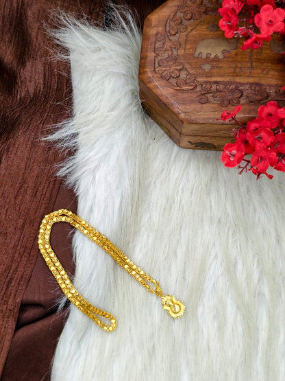 ✨ Elegant 1 Gram Gold-Plated Women’s Chain | 18 Inch Lightweight Necklace Model-24 ✨