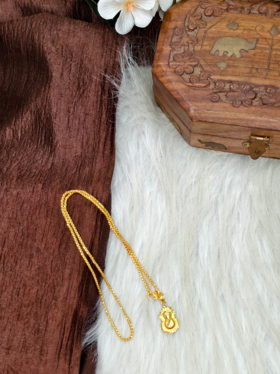✨ Elegant 1 Gram Gold-Plated Women’s Chain | 18 Inch Lightweight Necklace Model-7 ✨