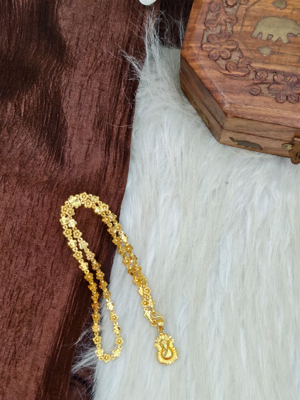 ✨ Elegant 1 Gram Gold-Plated Women’s Chain | 18 Inch Lightweight Necklace ✨