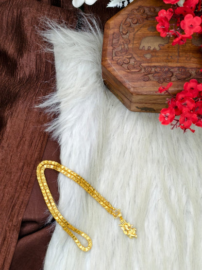 ✨ Elegant 1 Gram Gold-Plated Women’s Chain | 18 Inch Lightweight Necklace Model-24 ✨