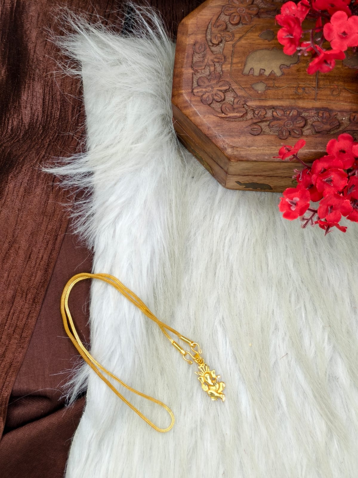 ✨ Elegant 1 Gram Gold-Plated Women’s Chain | 18 Inch Lightweight Necklace Model-1 ✨