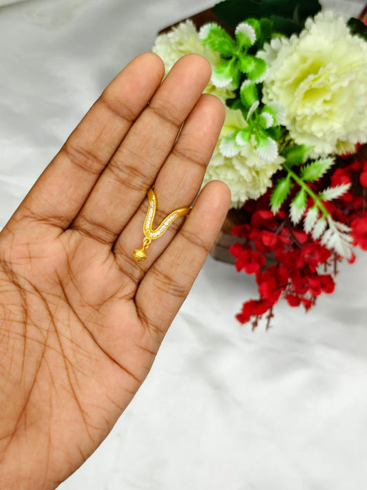 1 Gram Gold Plated Women's V Typ Ring | Premium Gold Finish | Elegant Daily Wear Ring 11