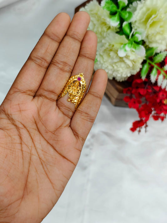 1 Gram Gold Plated Women's V Typ Ring | Premium Gold Finish | Elegant Daily Wear Ring 13