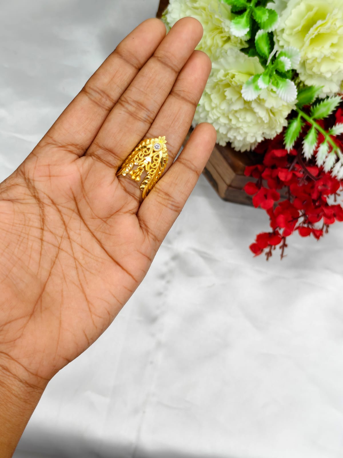 1 Gram Gold Plated Women's V Typ Ring | Premium Gold Finish | Elegant Daily Wear Ring 5