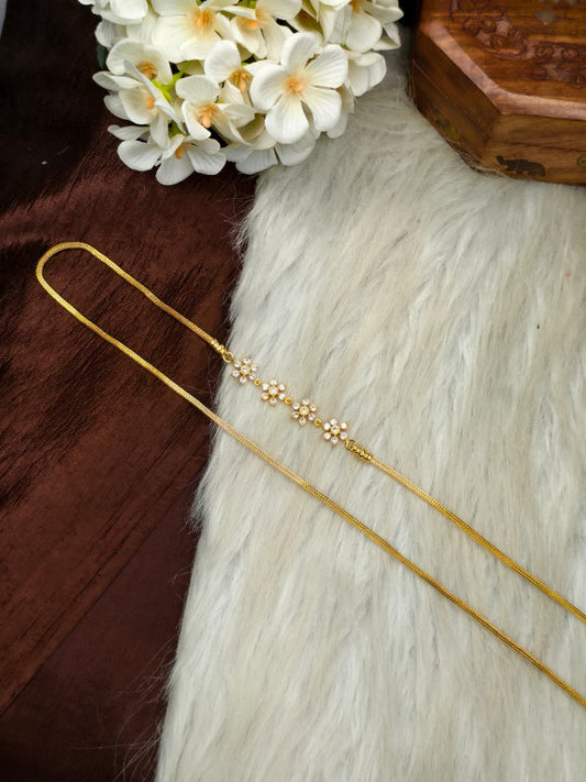 30 Inch Micro Plated Traditional Mugappu Chain