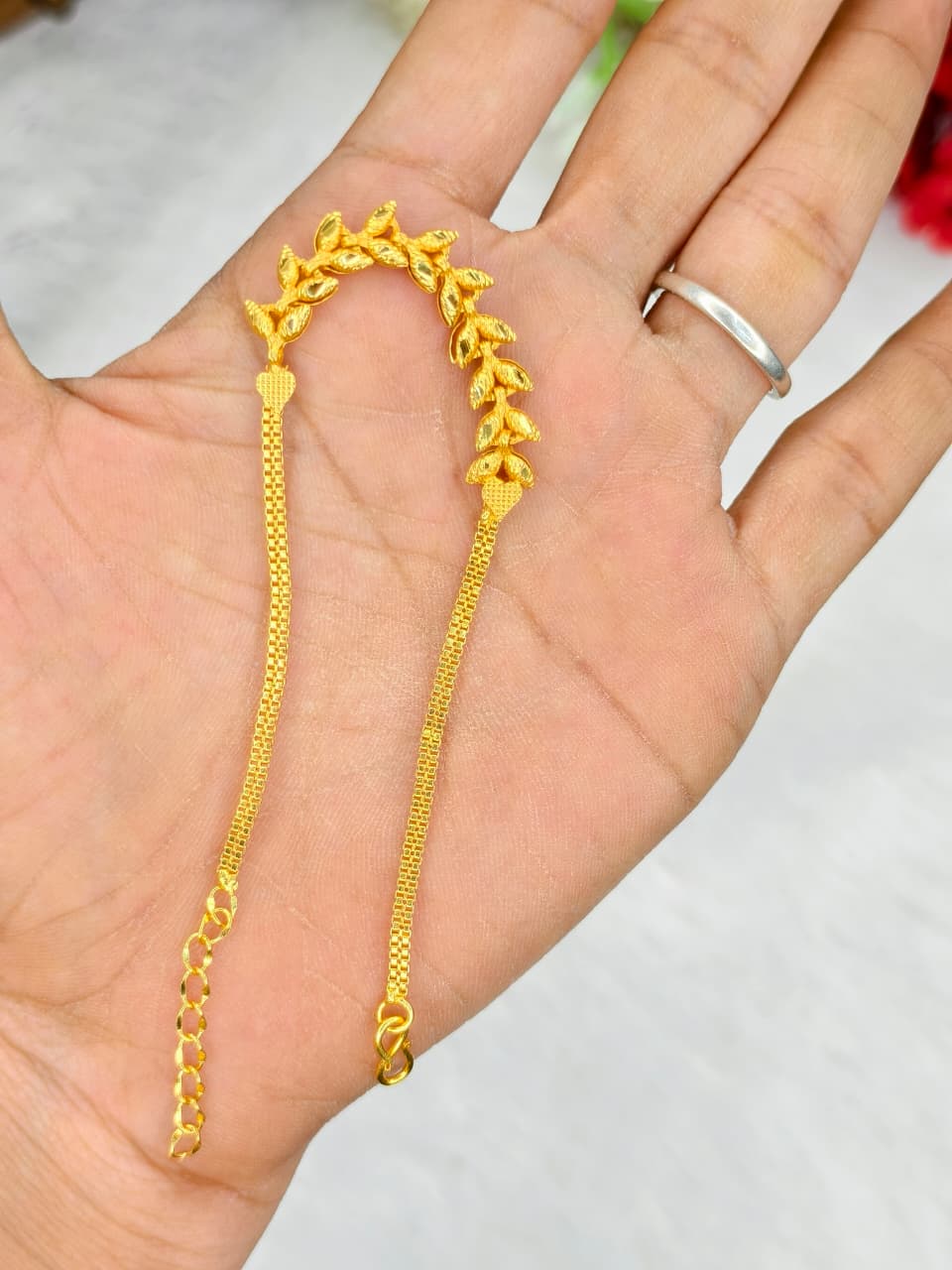 Elegant Women’s Bracelet – 1 Gram Gold with Matte Finish