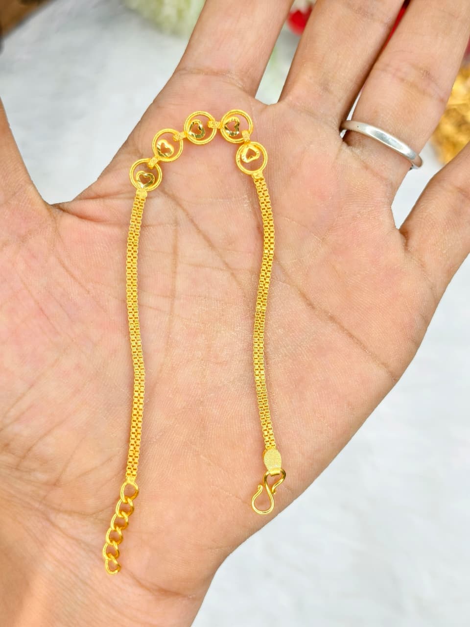 Elegant Women’s Bracelet – 1 Gram Gold with Matte Finish